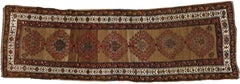 Antique Malayer Persian Runner with Warm Artisan and Mid-Century Modern Style