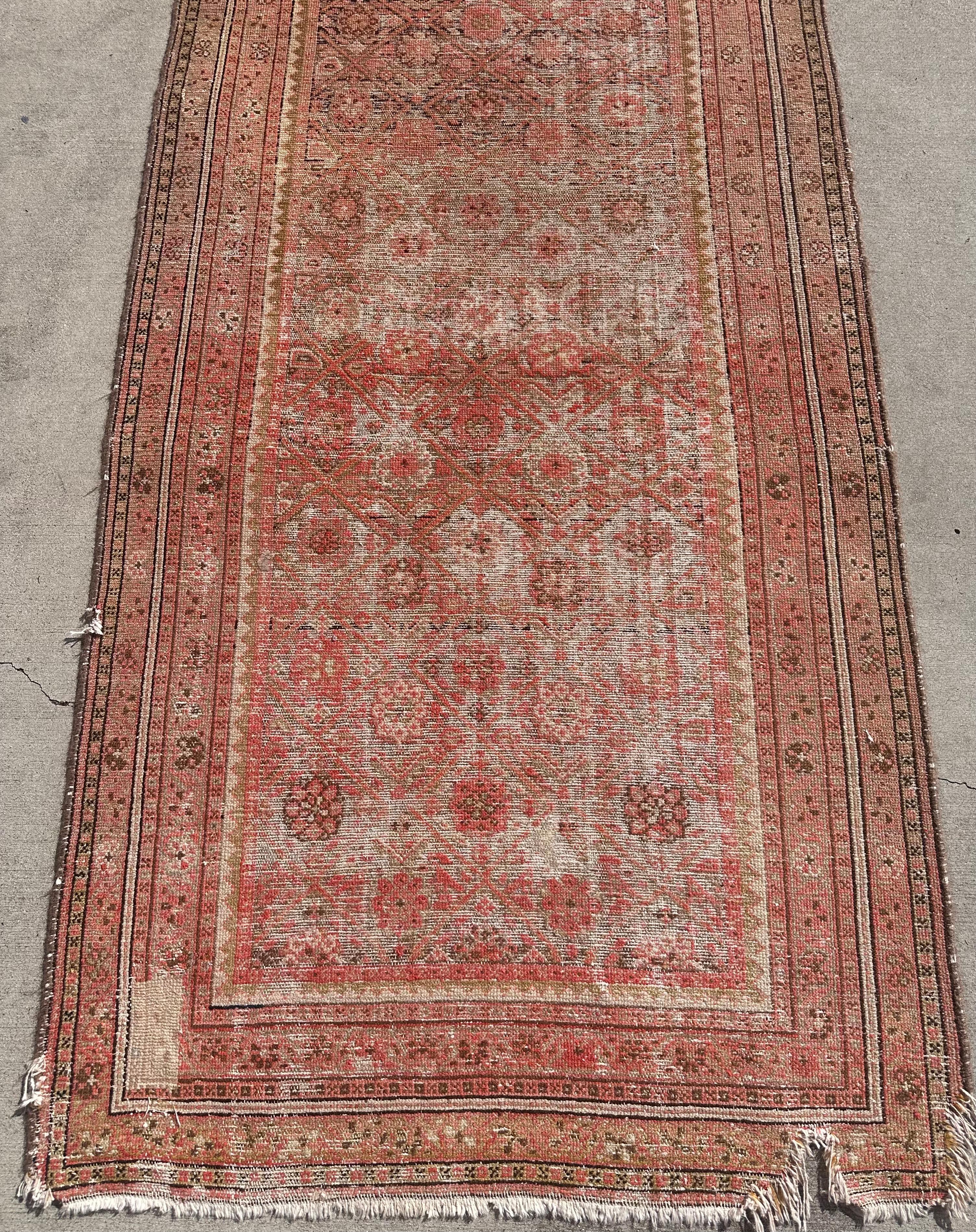 Antique Malayer Persian Wool Runner Rug For Sale 1