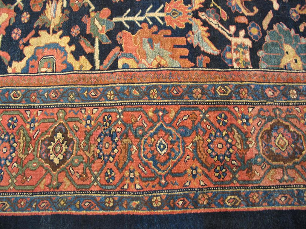 Late 19th Century 19th Century Persian Malayer Carpet ( 12'4