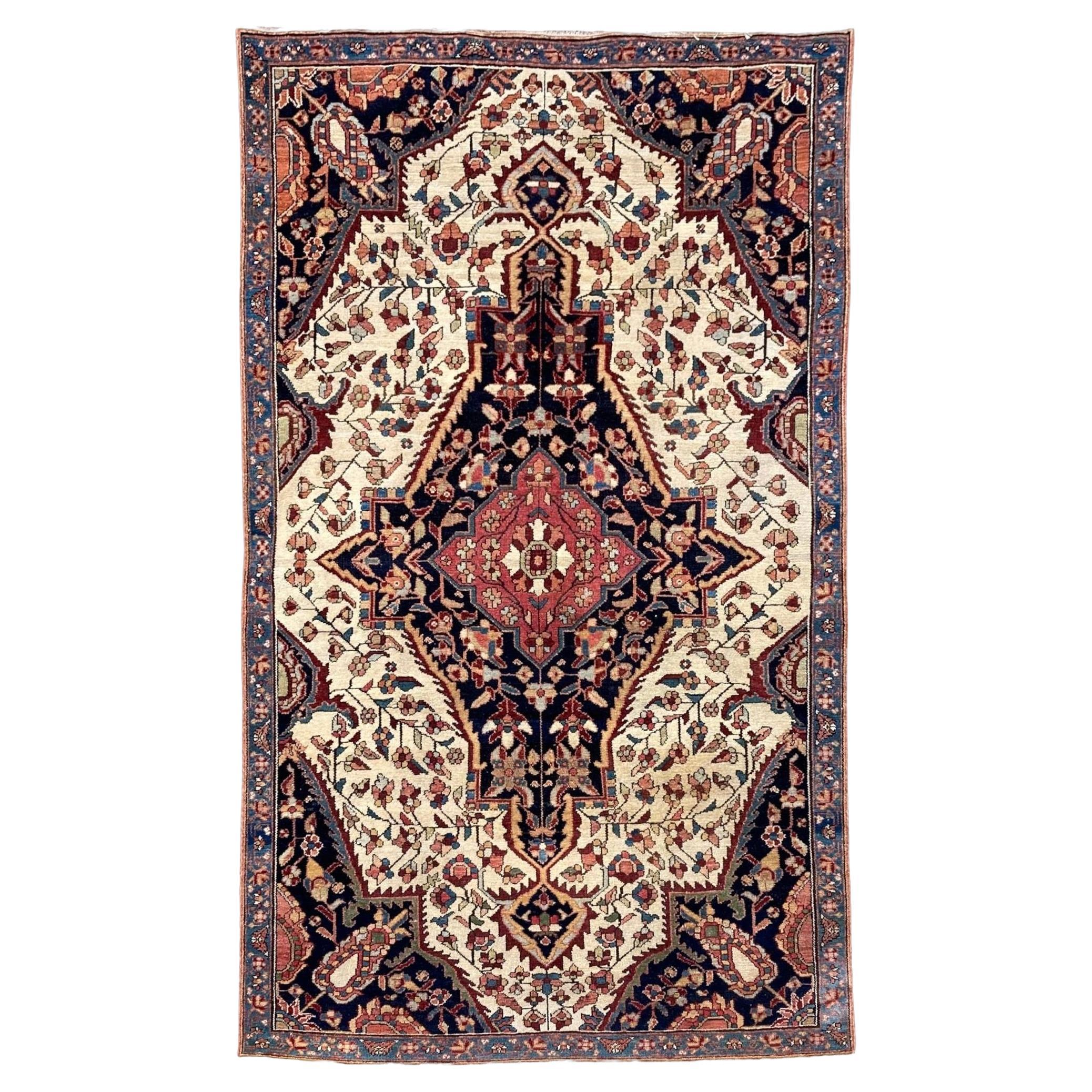 Antique Malayer Rug 1.66m X 0.98m For Sale