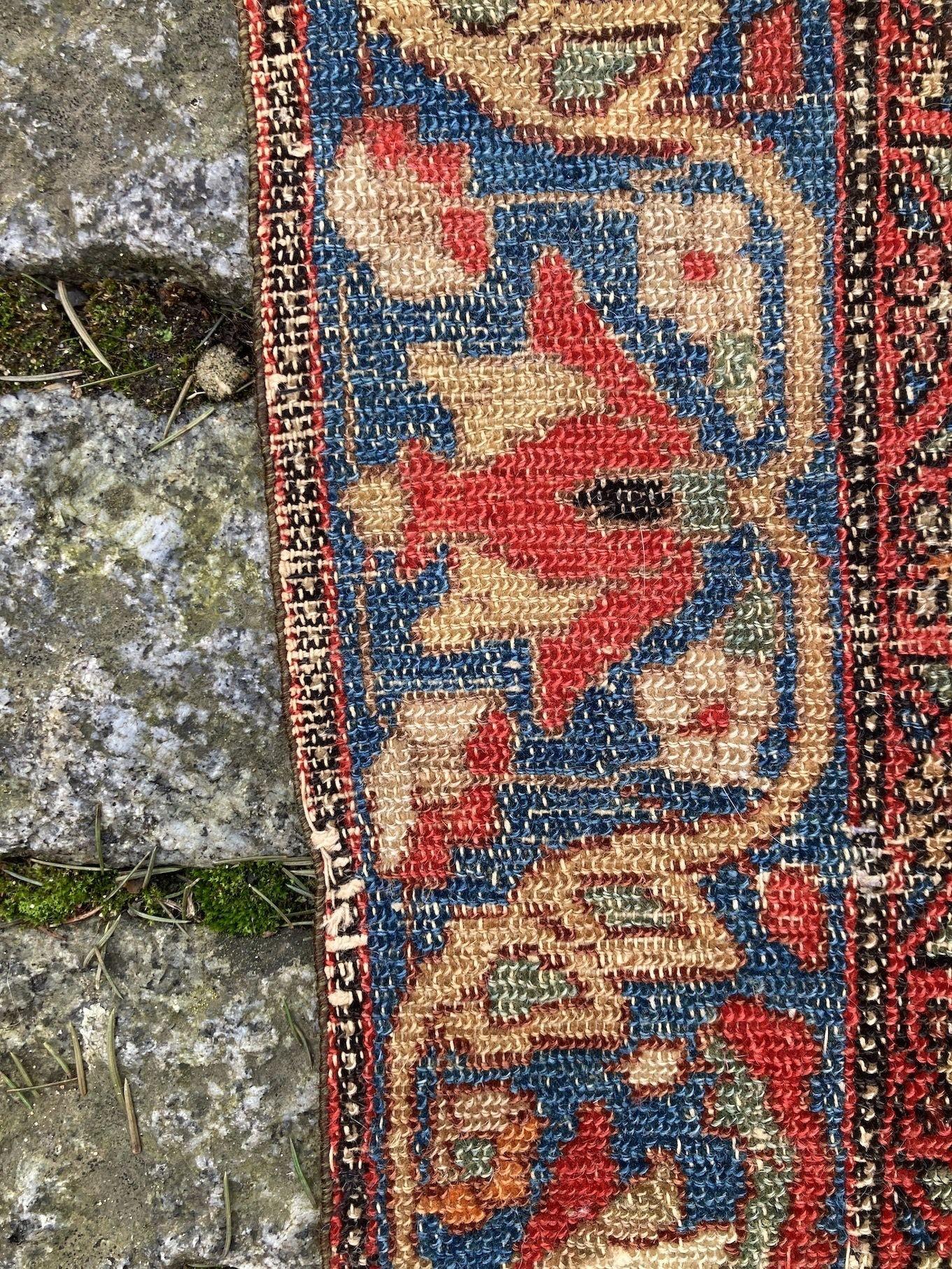 Antique Malayer Rug 1.78m x 1.19m For Sale 7