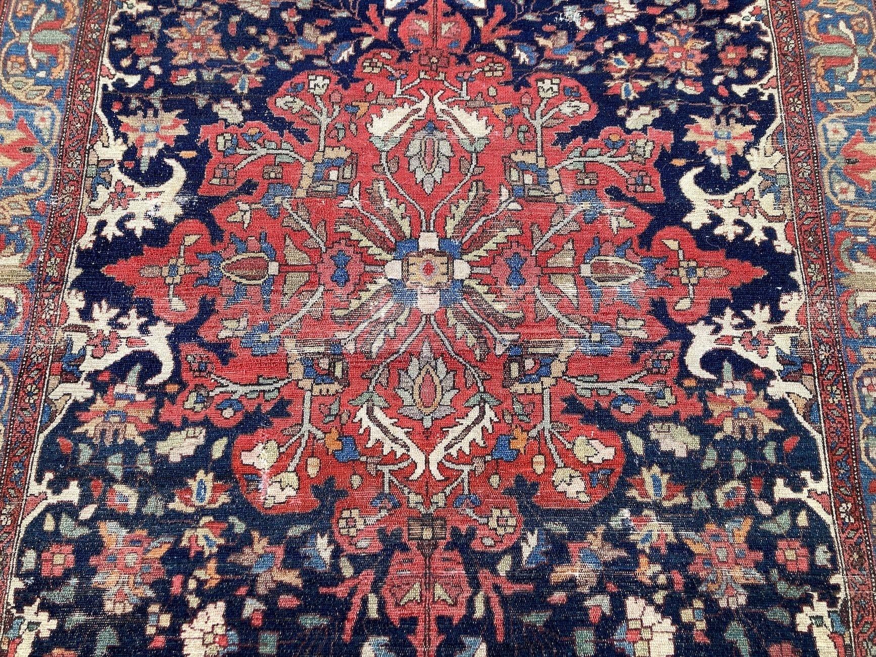 Antiker Malayer-Teppich 1,78 m x 1,19 m, antik (Wolle) im Angebot