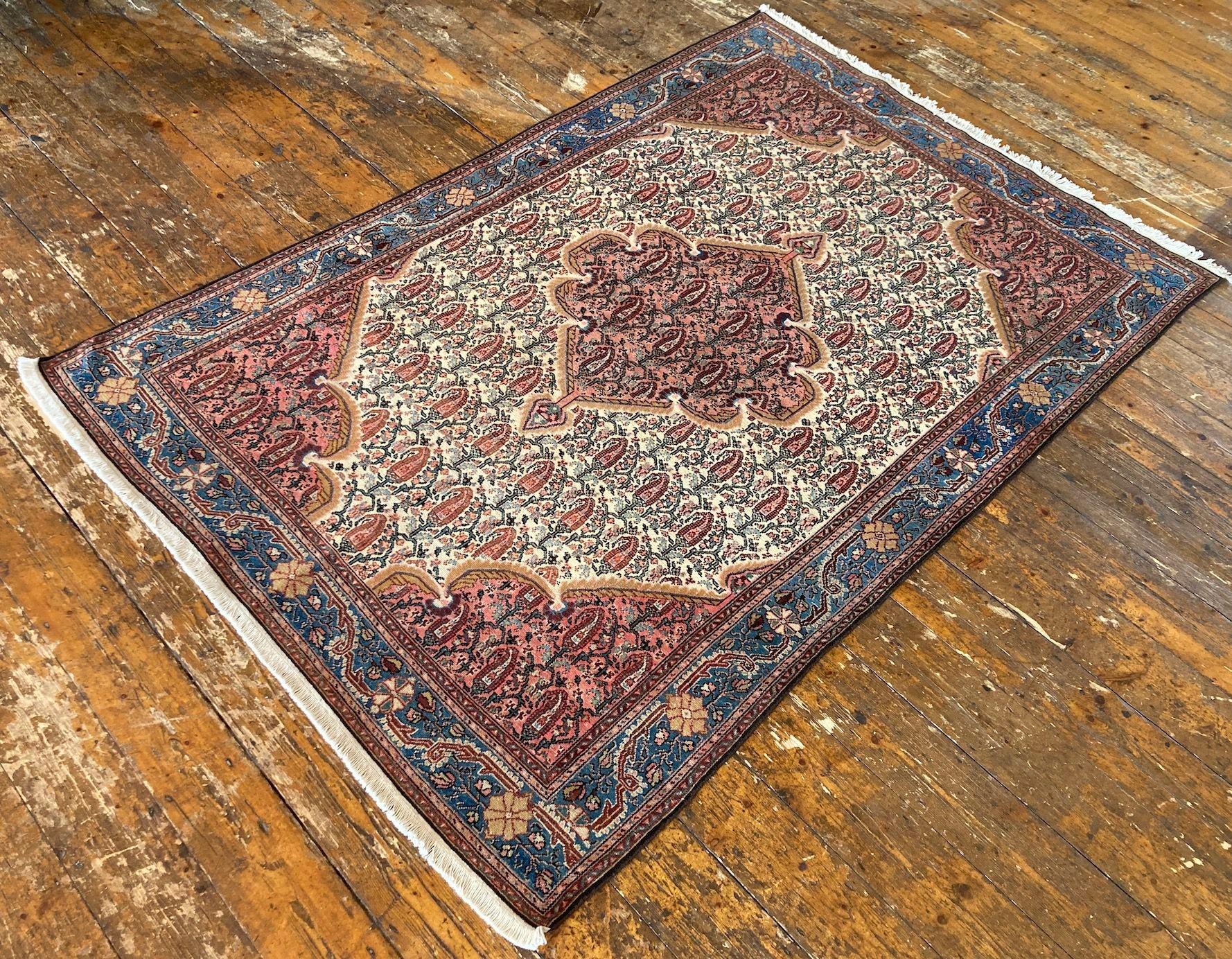 Wool Antique Malayer Rug 1.97m X 1.32m For Sale