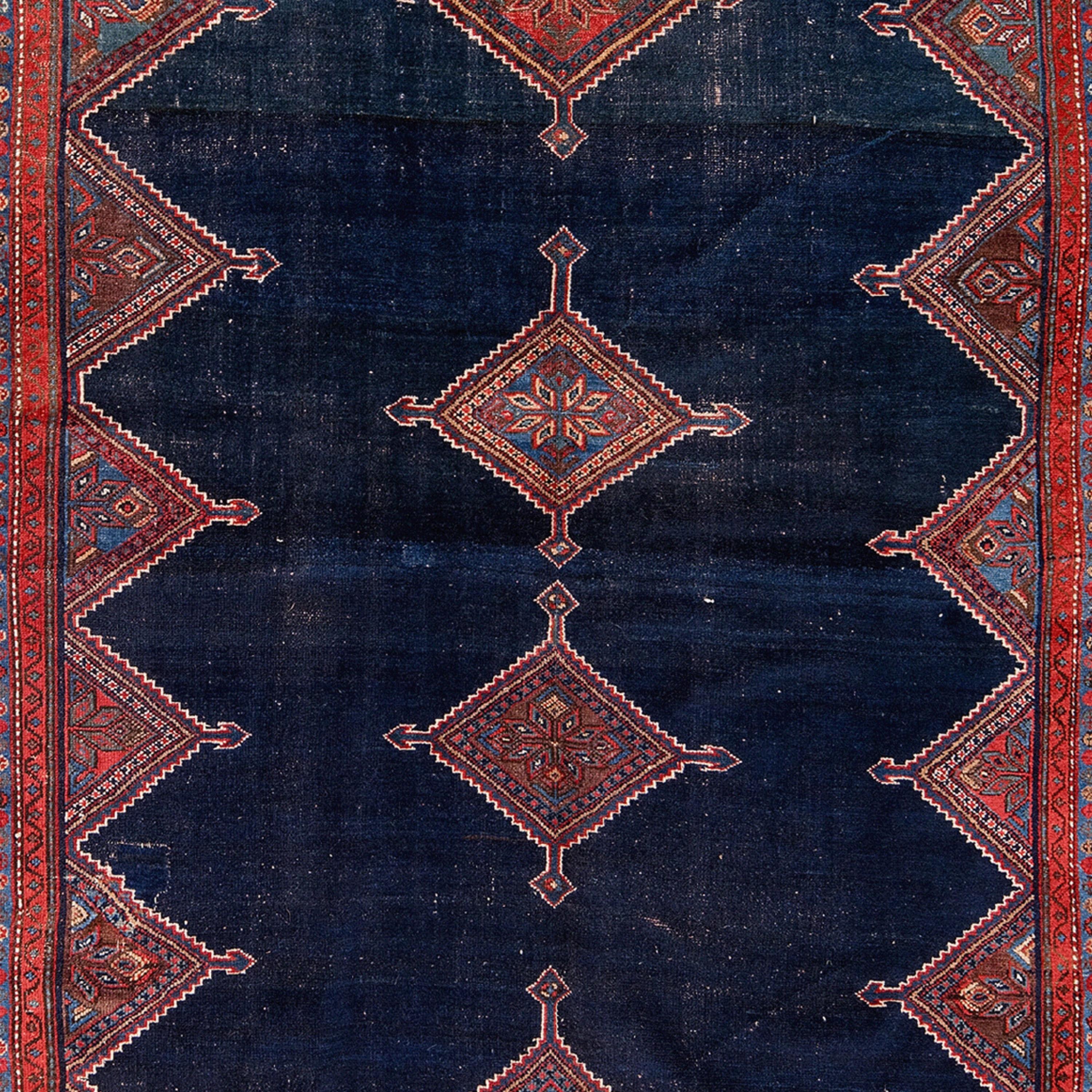 Asian Antique Malayer Rug - 19th Century Malayer Rug, Vintage Rug, Antique Rug For Sale