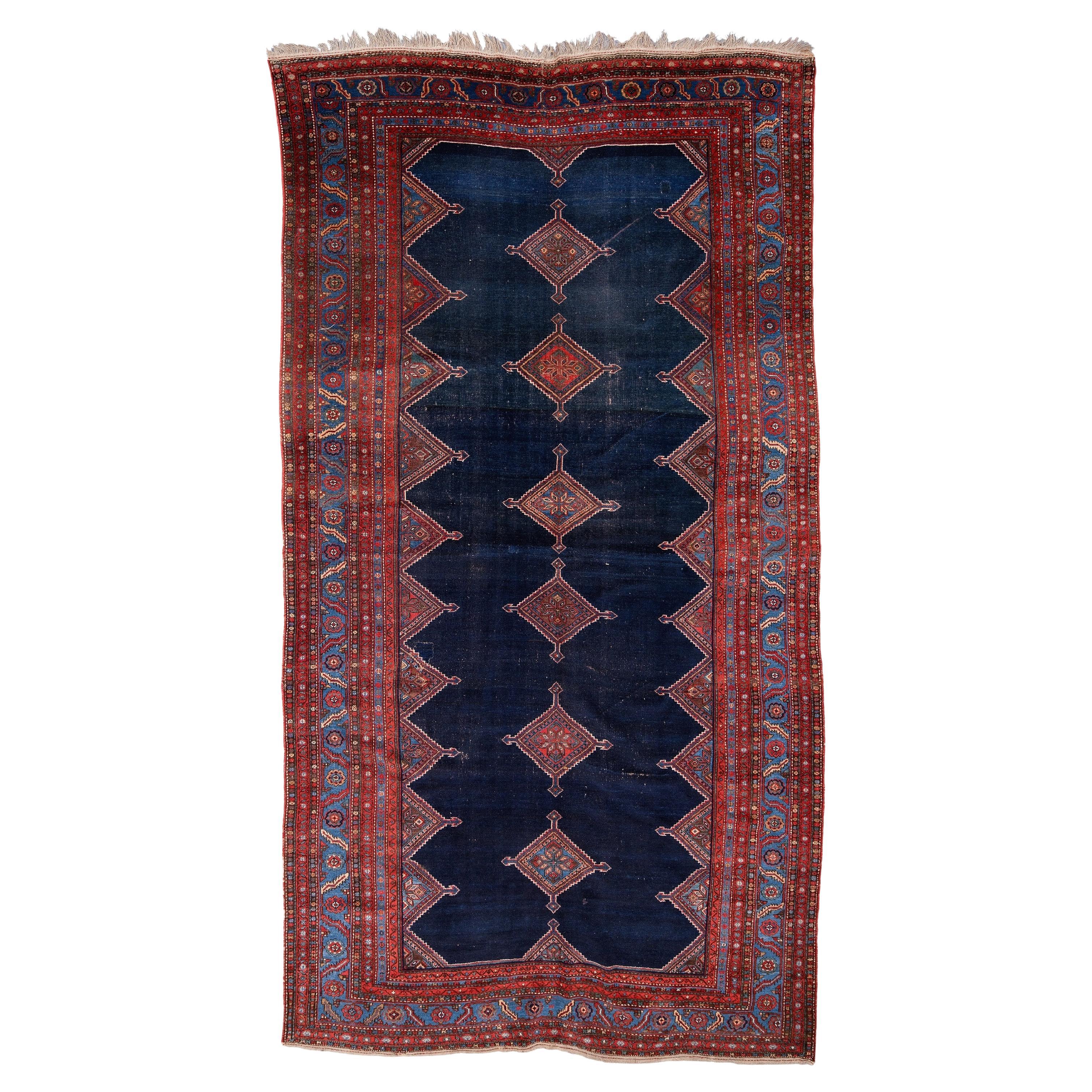 Antiker Malayer-Teppich - Malayer-Teppich aus dem 19. Jahrhundert, Vintage-Teppich, antiker Teppich