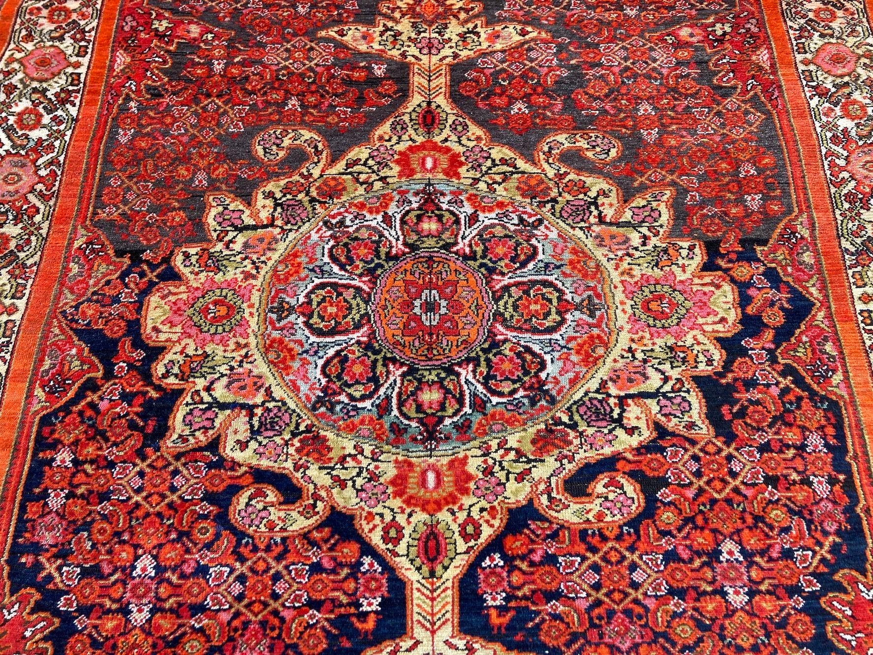 Antique Malayer Rug 2.06m x 1.40m For Sale 2