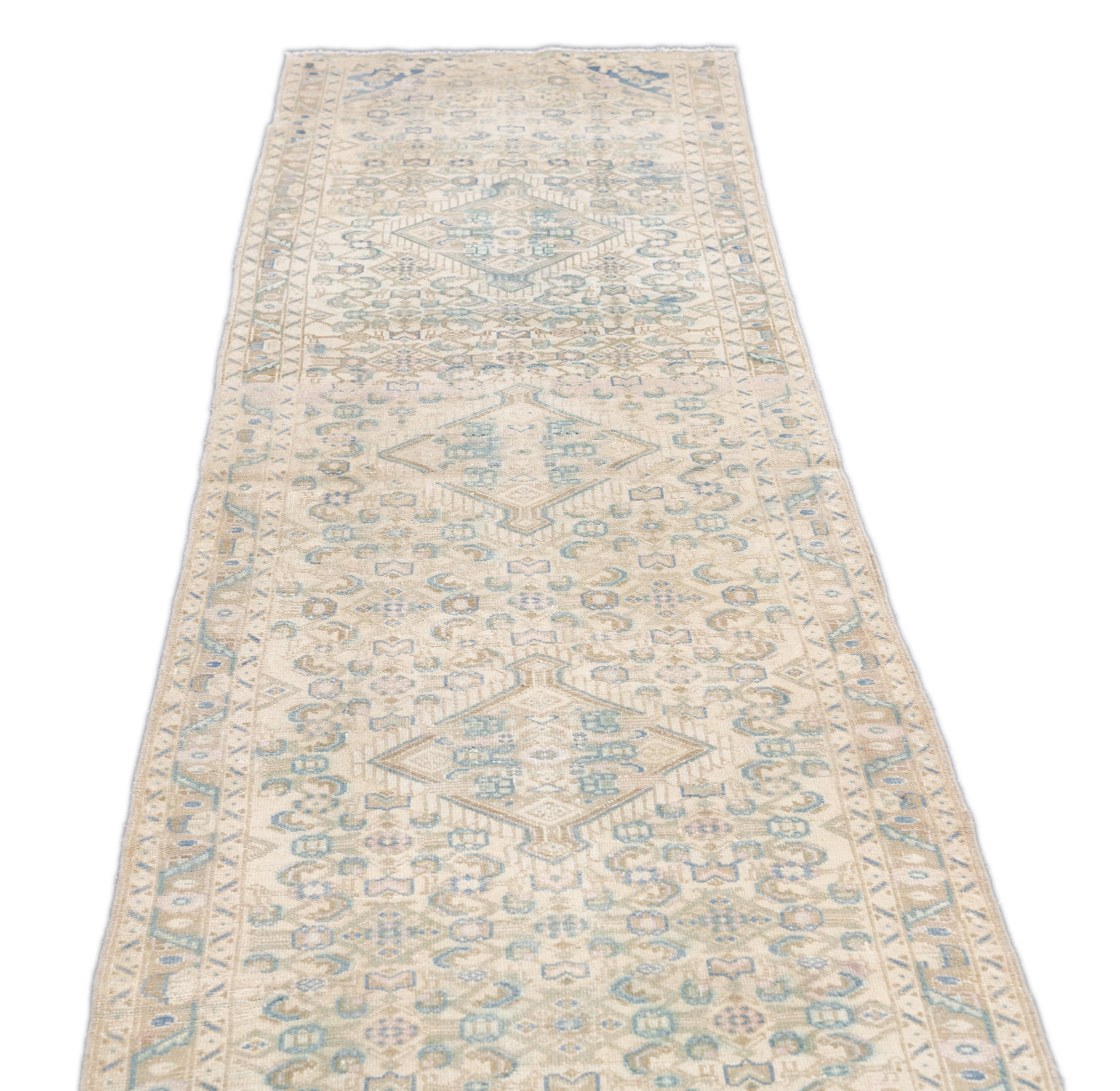 Antique Malayer Rug 2'10'' x 9'8'' For Sale 3