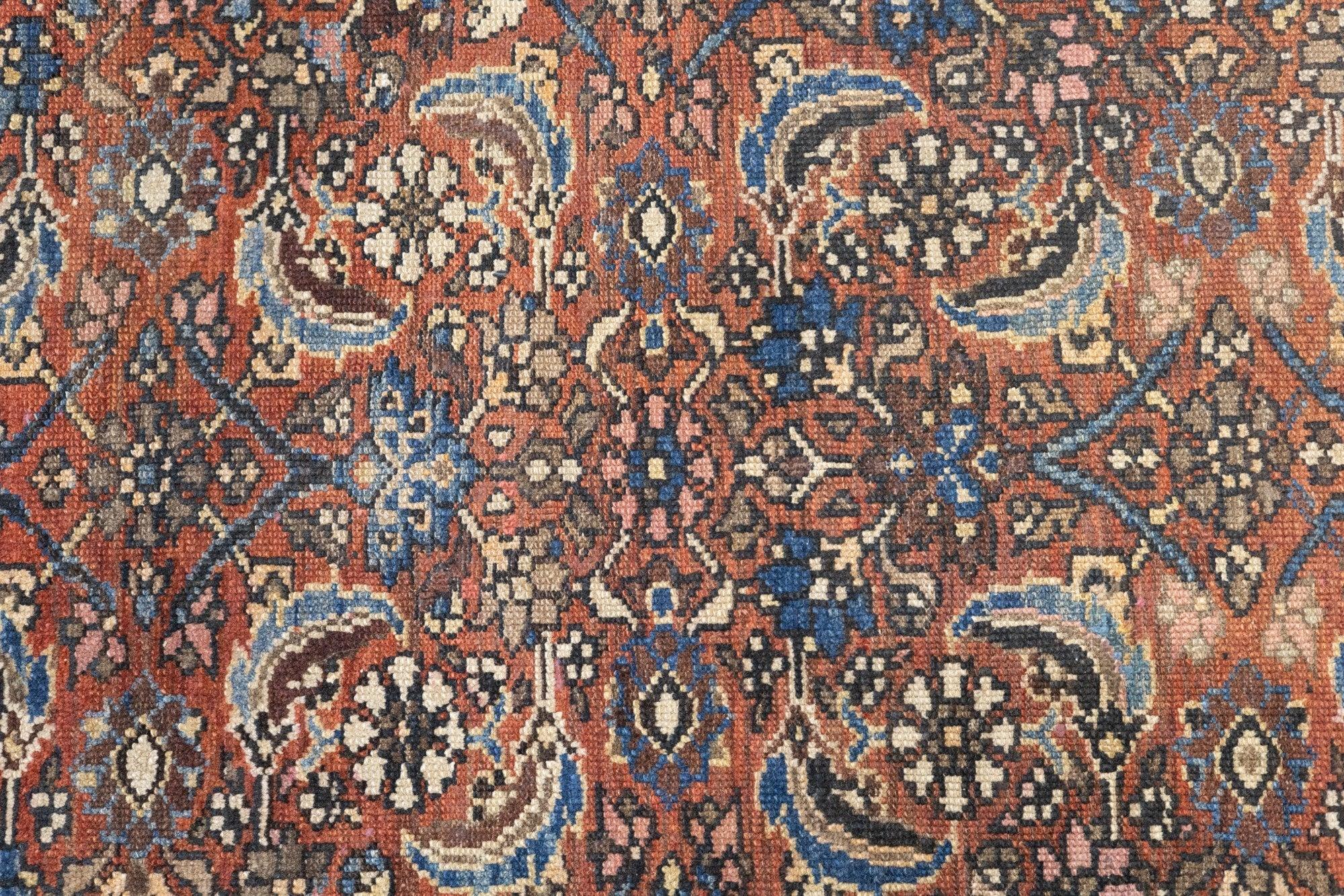 Antique Malayer Rug 3'11'' x 5'7'' In Good Condition For Sale In New York, NY
