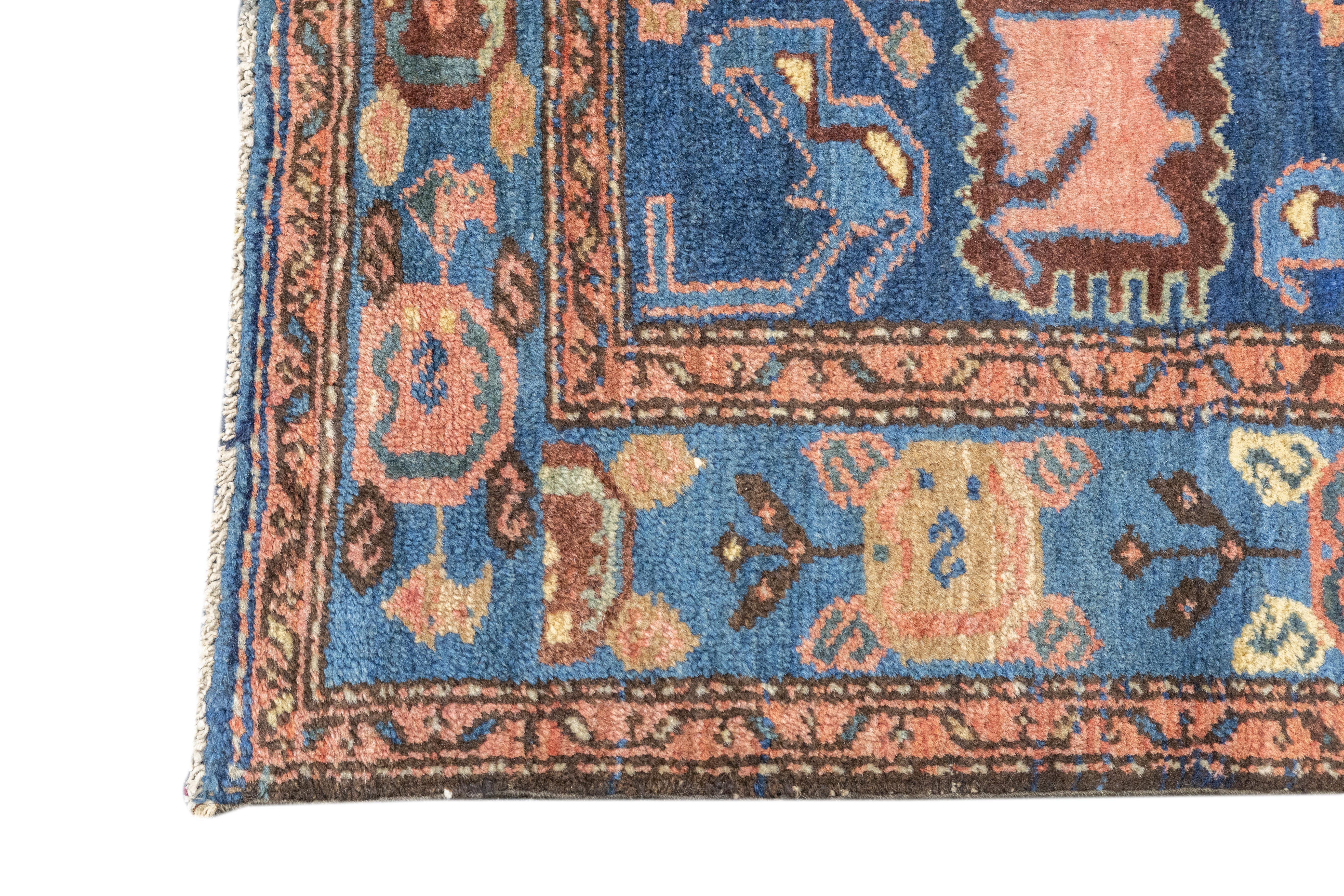 Antique Malayer Rug 3'4'' x 6'2'' In Good Condition For Sale In New York, NY