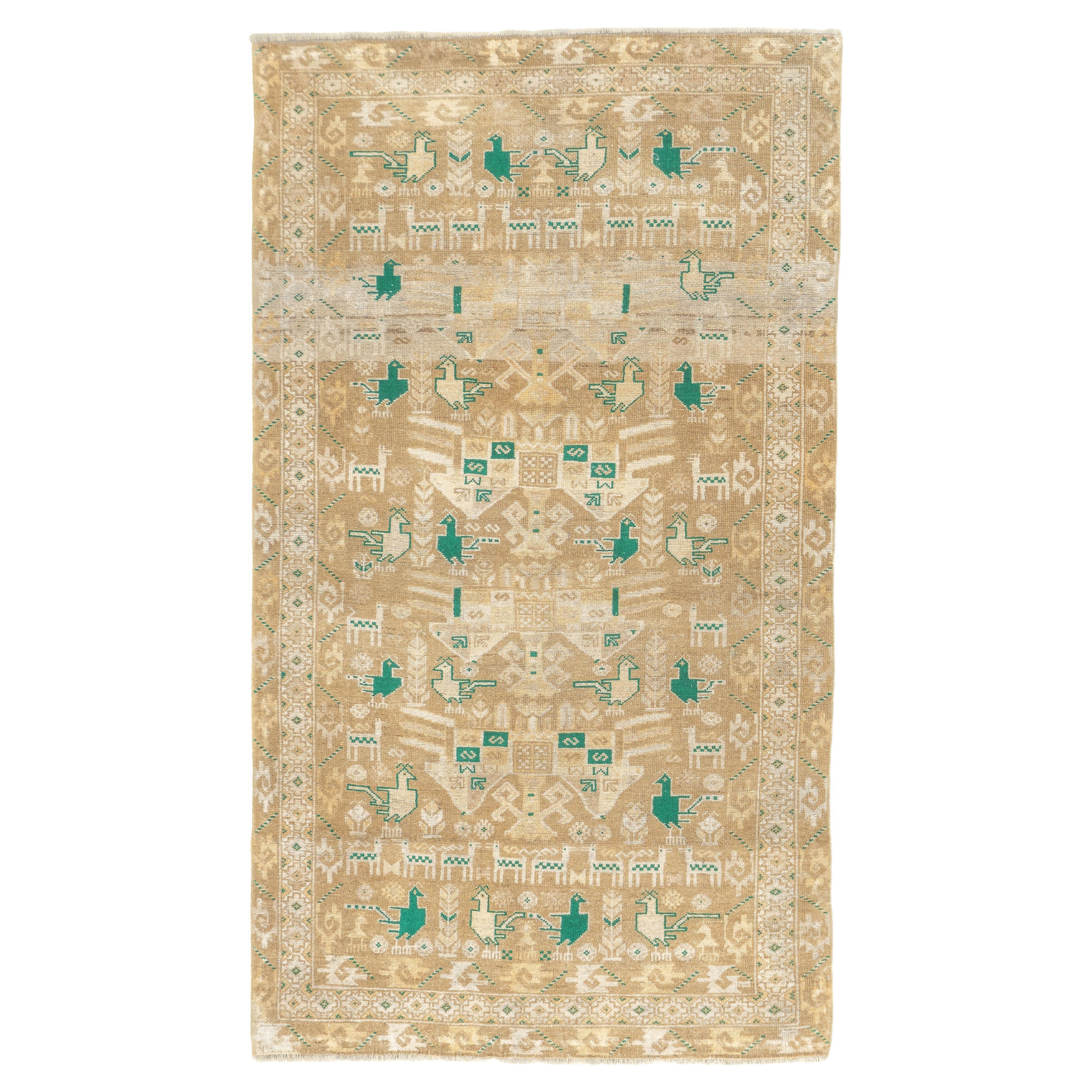 Antique Malayer Rug 3'5'' x 6'1'' For Sale