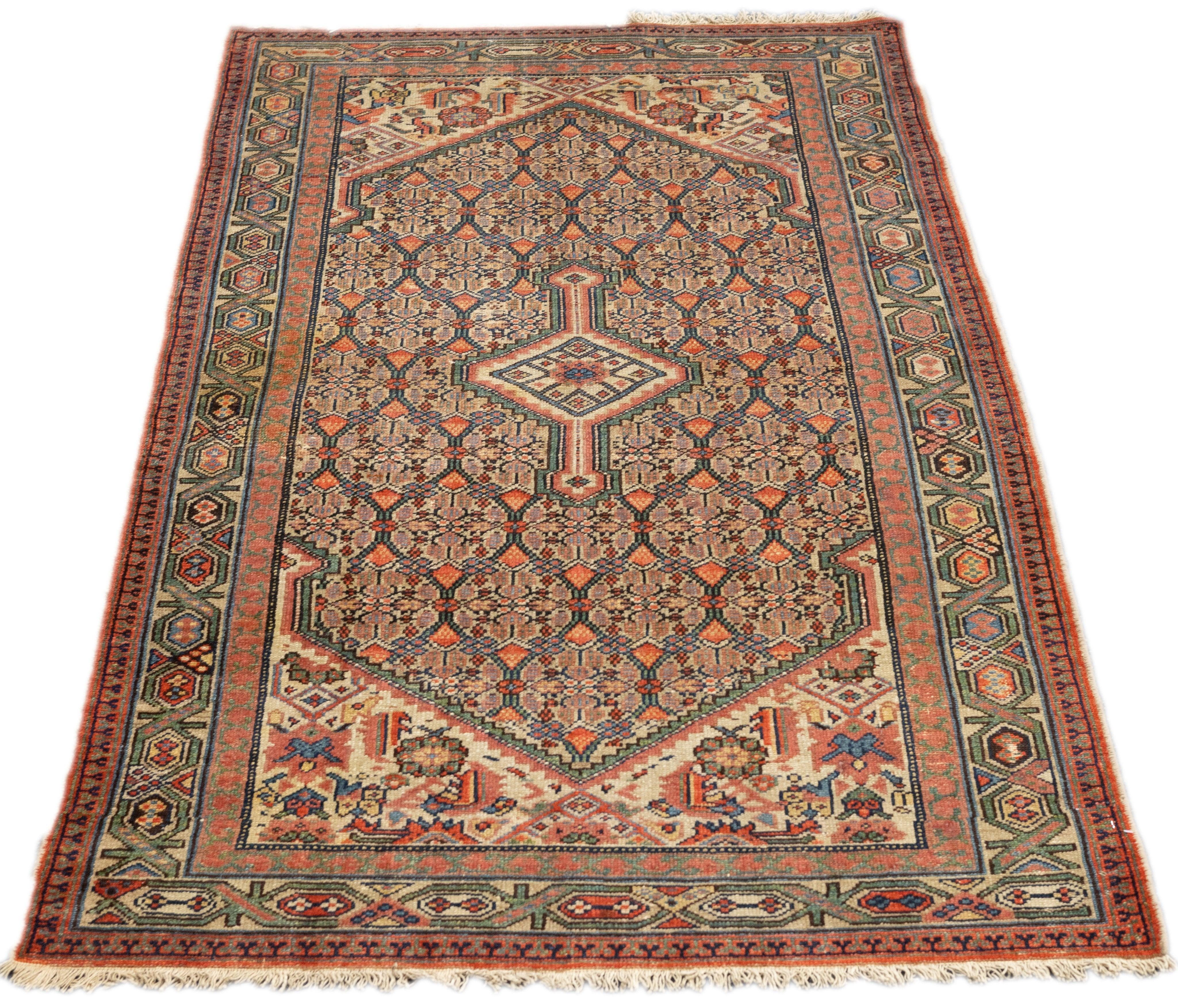 Antique Malayer Rug 3'8'' x 6'7'' For Sale 4