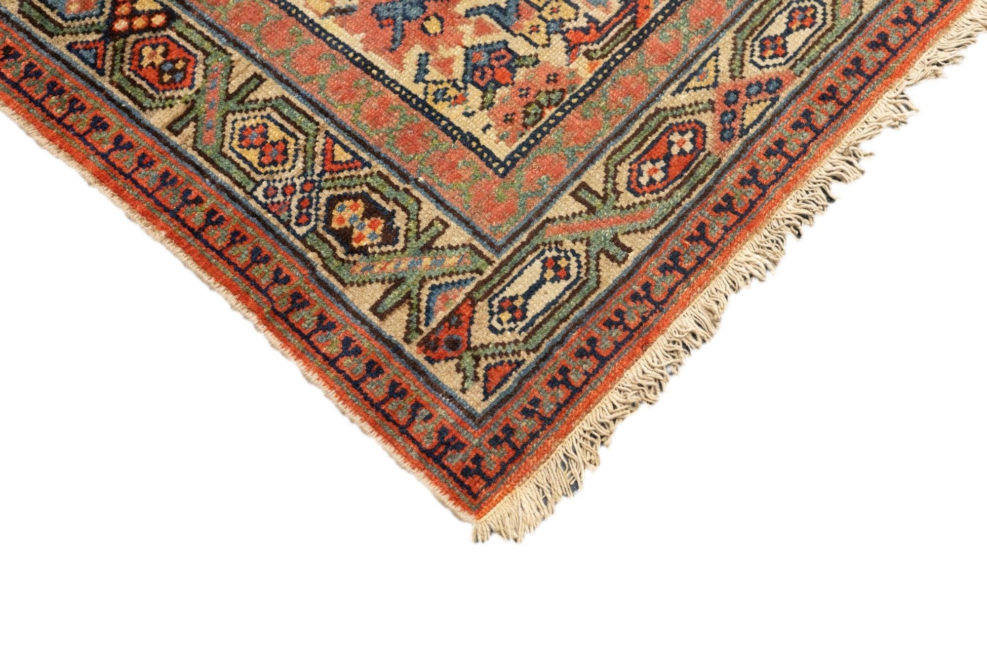 Persian Antique Malayer Rug 3'8'' x 6'7'' For Sale