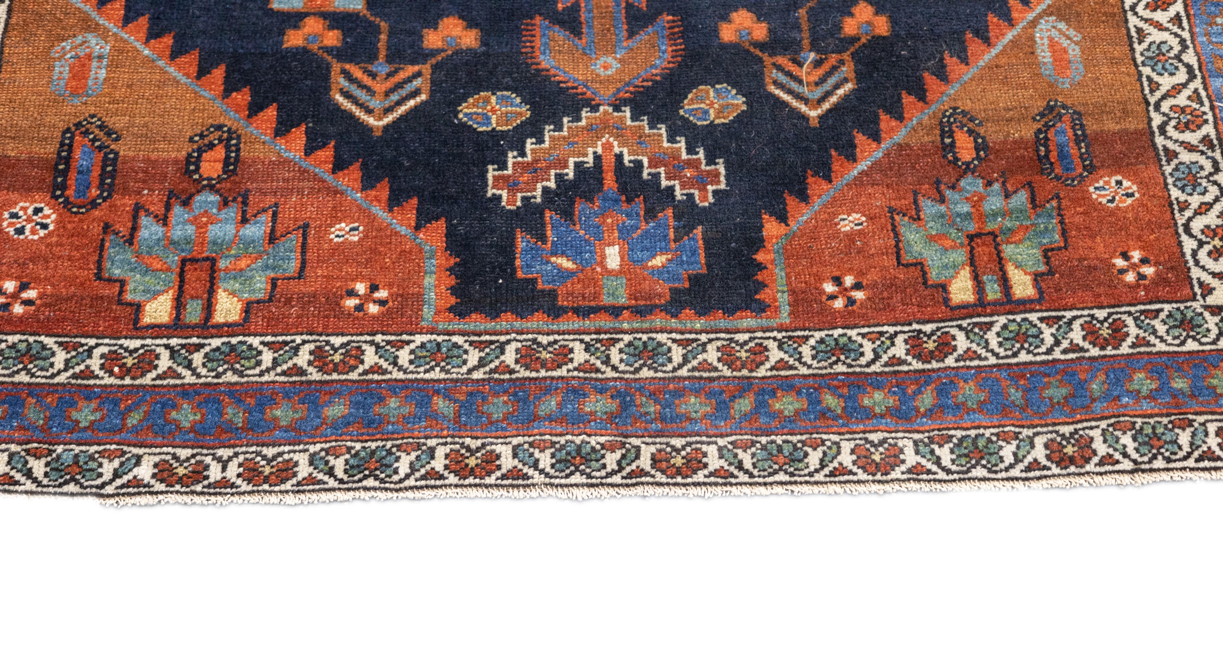 Persian Antique Malayer Rug 4'2'' x 6'4'' For Sale