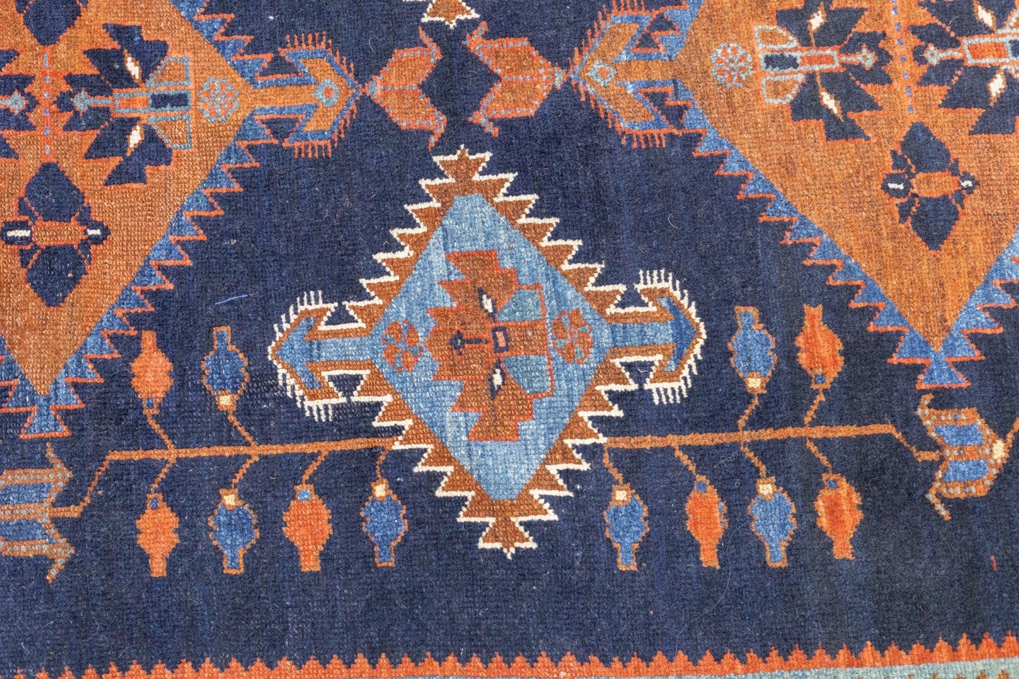 Wool Antique Malayer Rug 4'2'' x 6'4'' For Sale