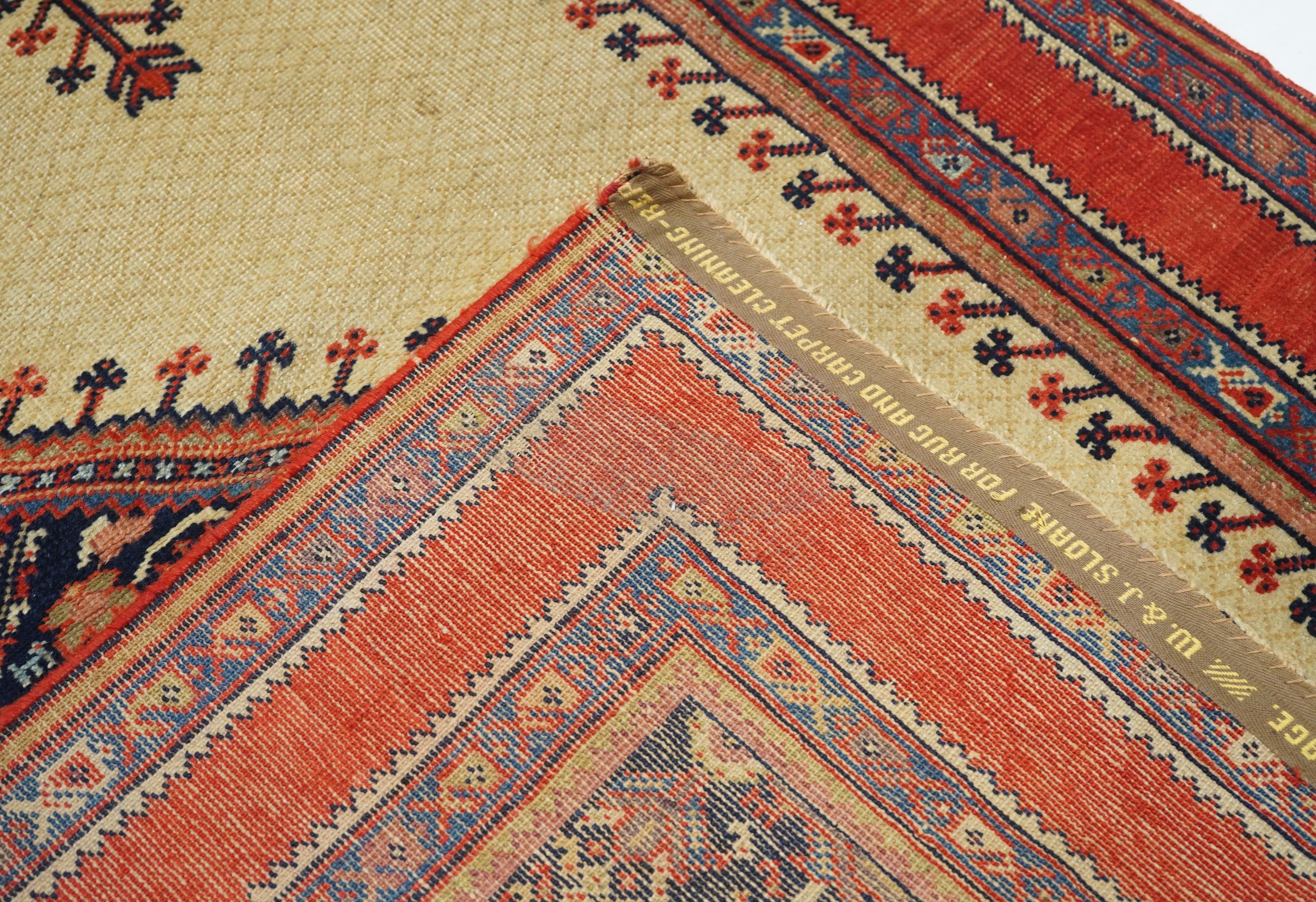 Antiker Malayer-Teppich 4'2'' x 6'8'' im Angebot 2
