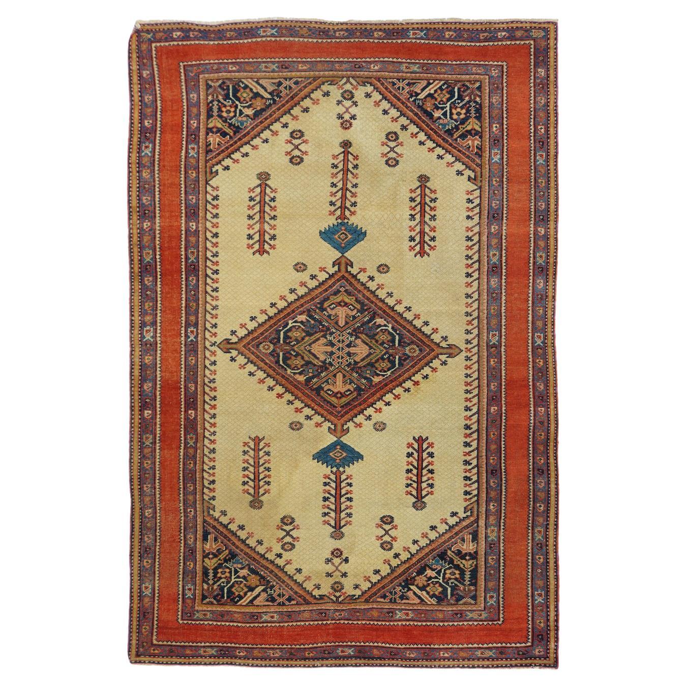 Antique Malayer Rug 4'2'' x 6'8''