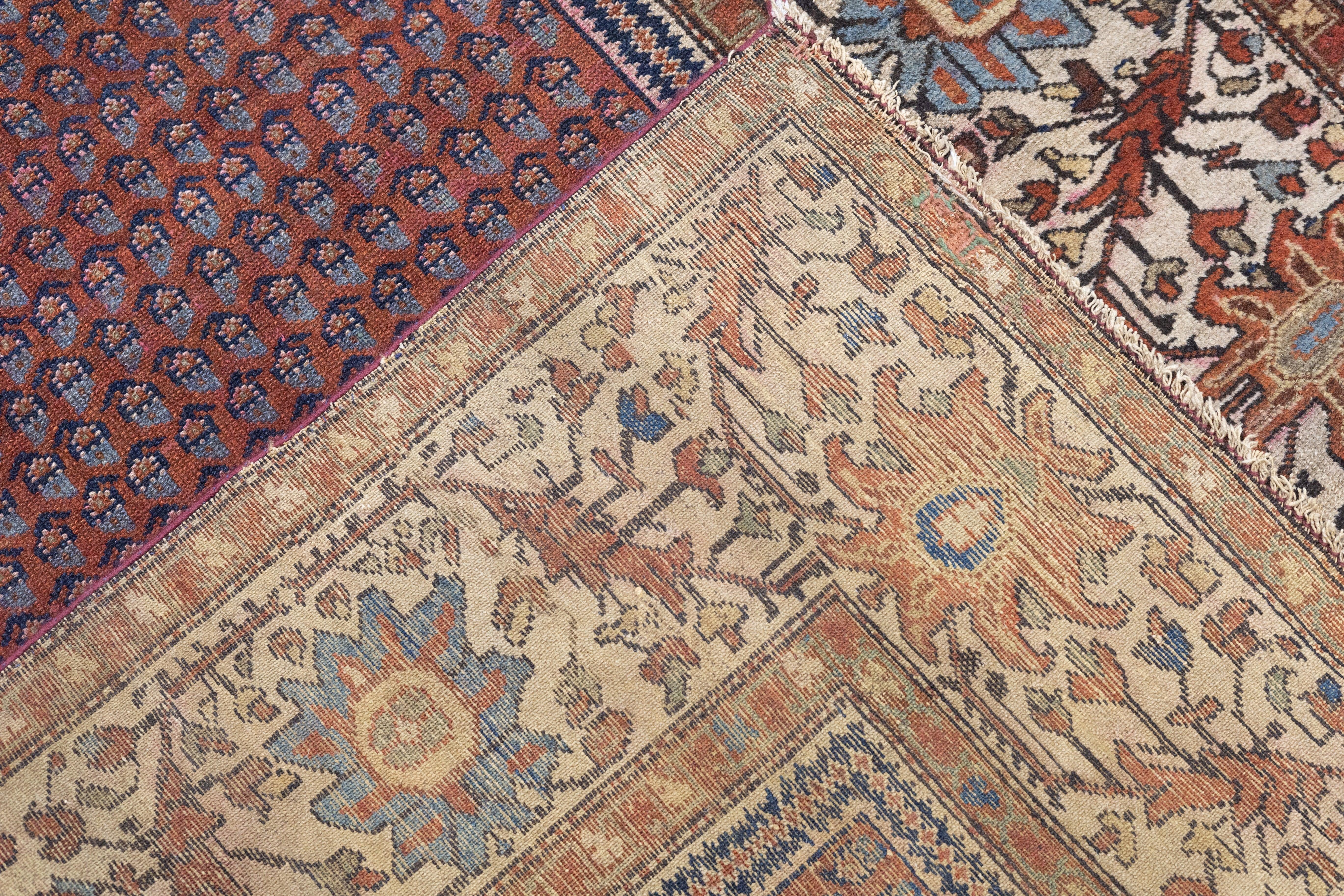 Antique Malayer Rug 4'3'' x 6'3'' For Sale 4