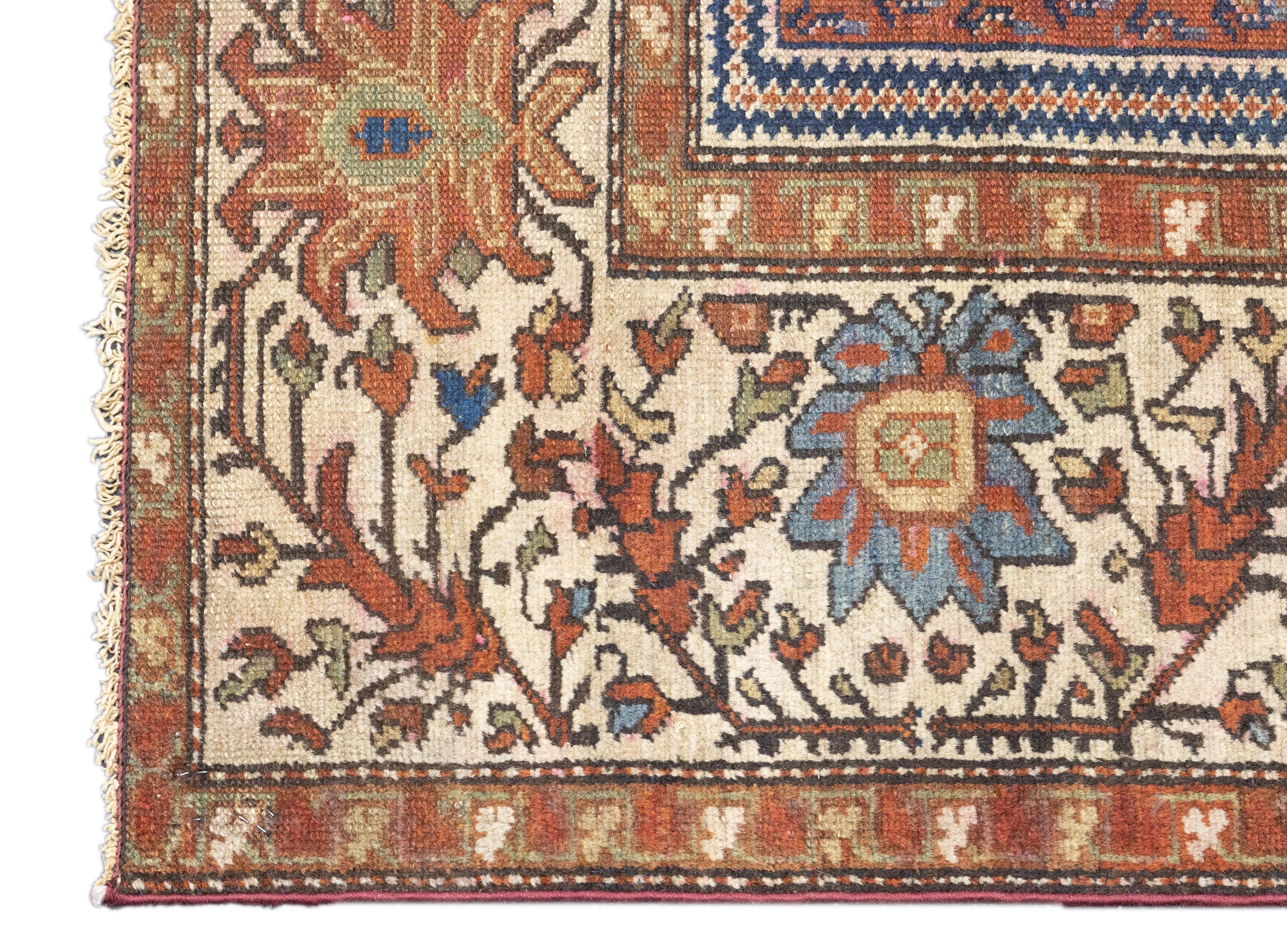Wool Antique Malayer Rug 4'3'' x 6'3'' For Sale