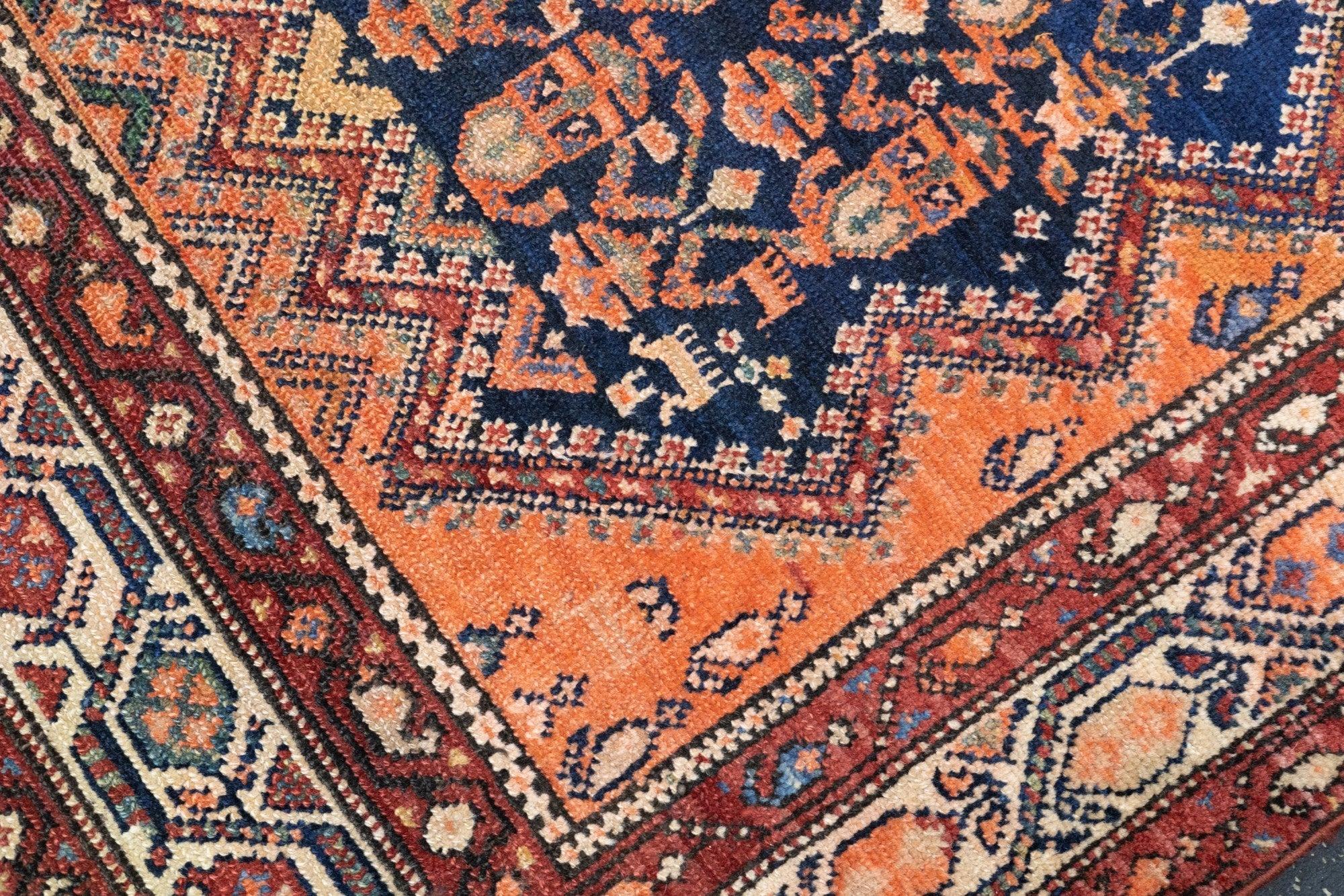 Persian Antique Malayer Rug 4'3'' x 6'8'' For Sale