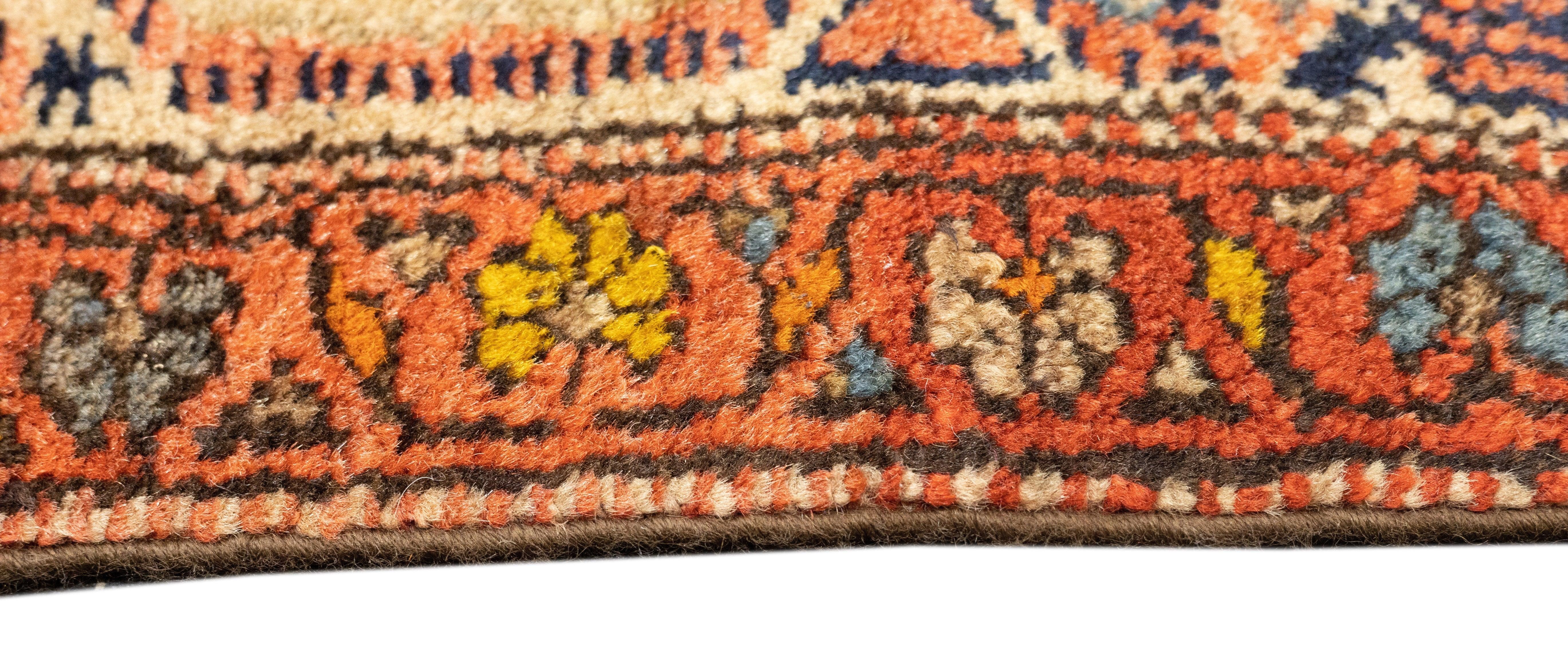 19th Century Antique Malayer Rug 4'4'' x 6'2'' For Sale