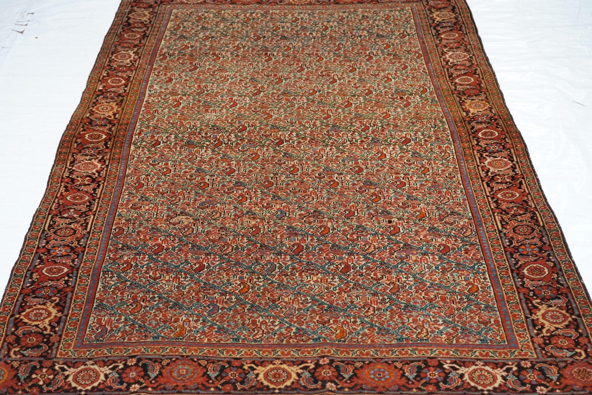 Alfombra Malayer Antigua 4'4'' x 6'2'' siglo XX en venta