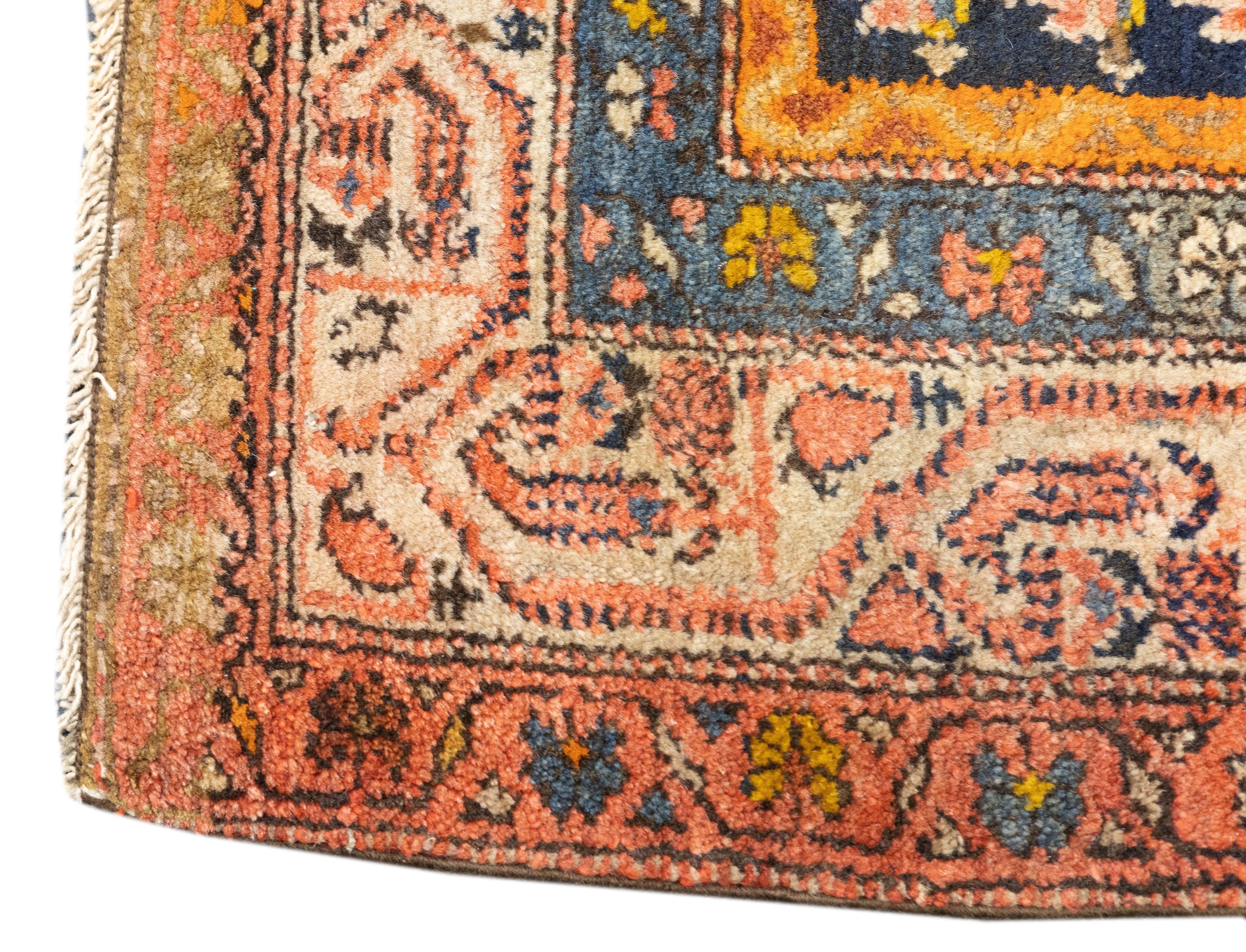 Wool Antique Malayer Rug 4'4'' x 6'2'' For Sale