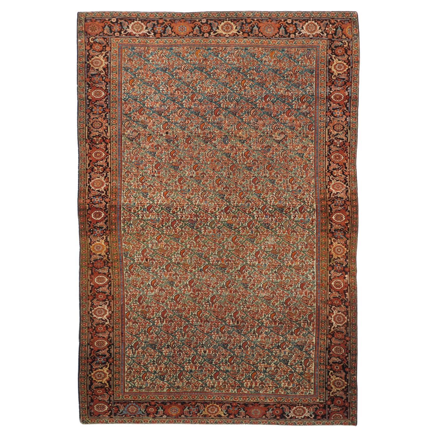 Antique Malayer Rug 4'4'' x 6'2''