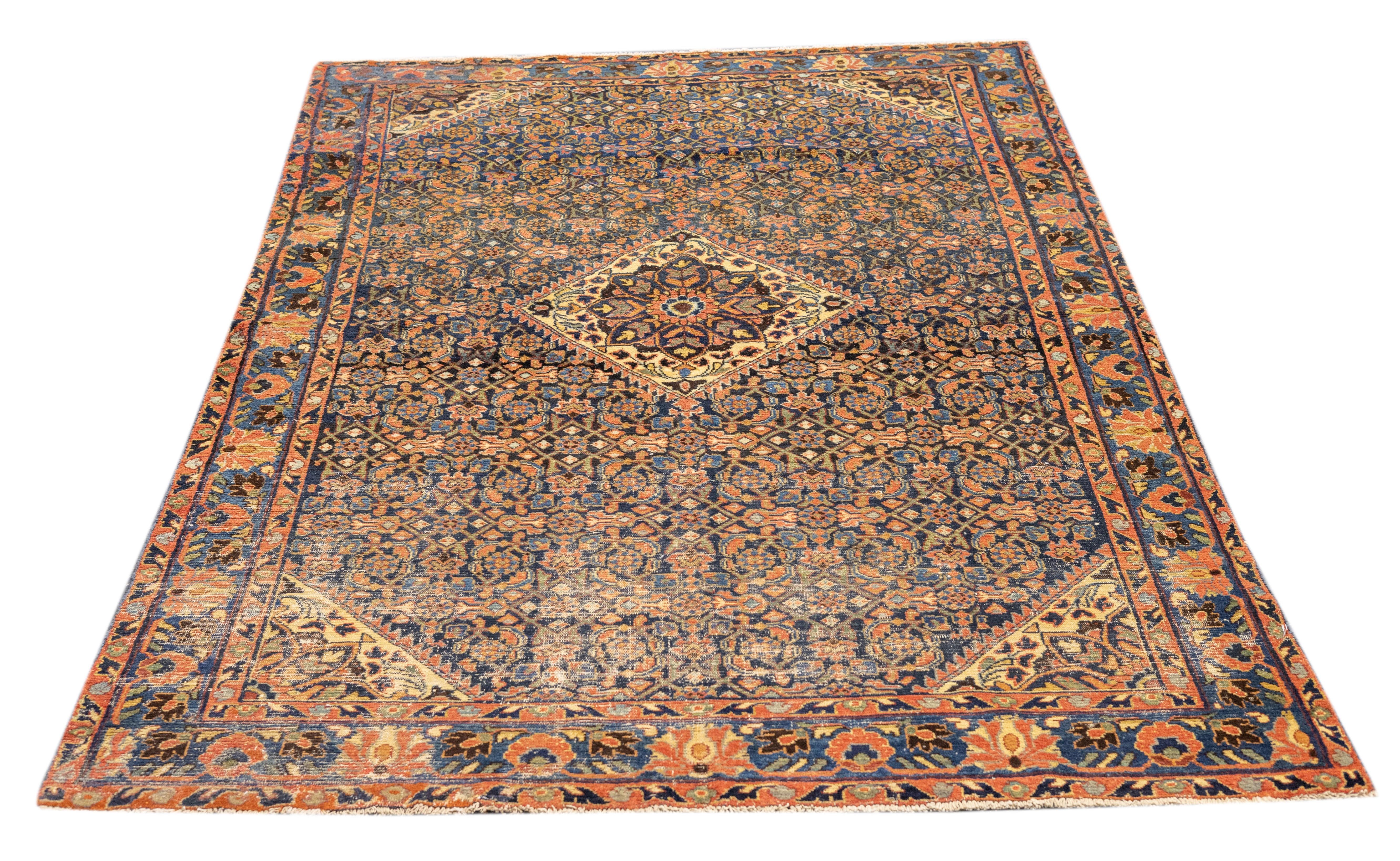 Antiker Malayer-Teppich 4'7'' x 7'0