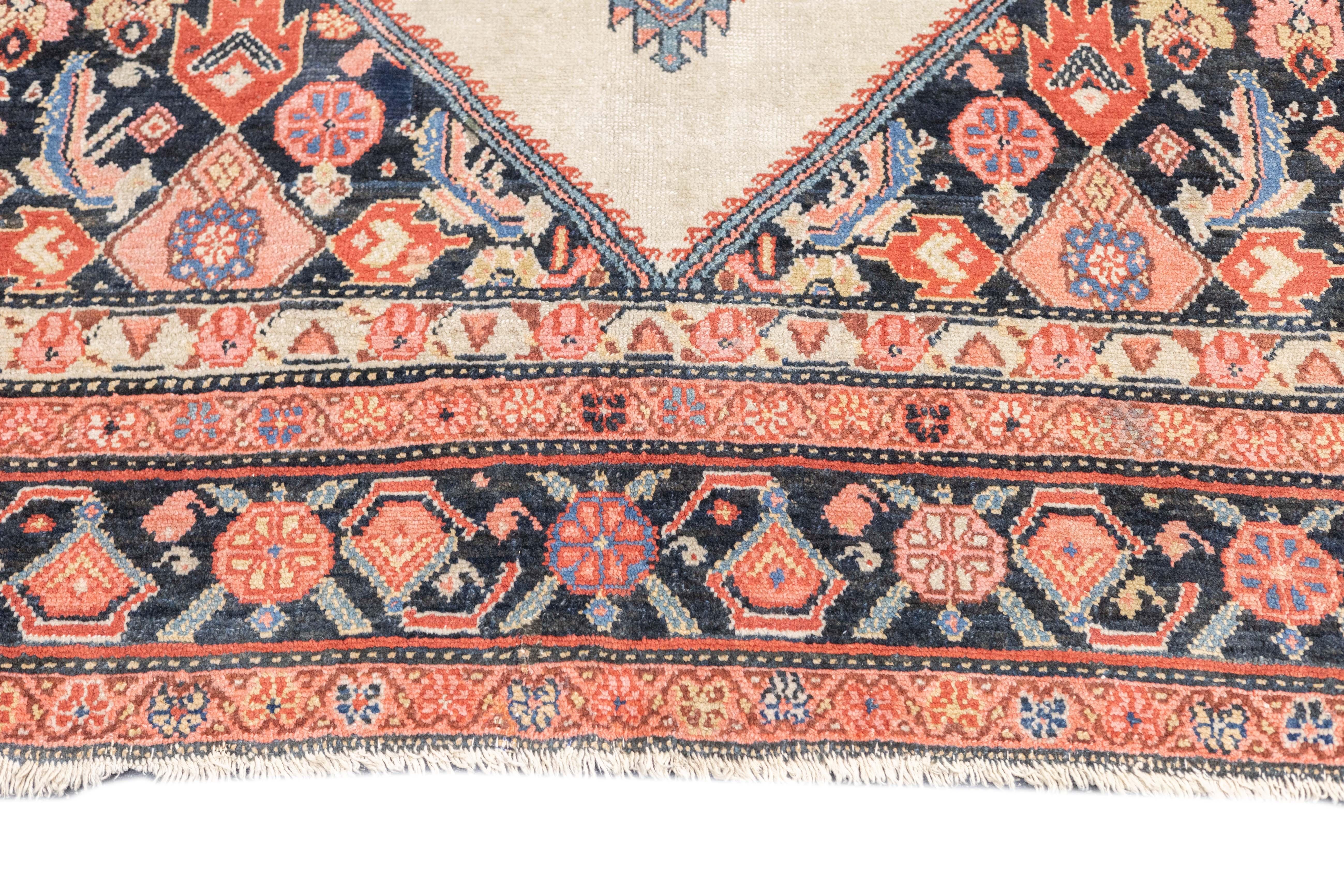 Noué à la main Tapis Malayer antique 5'0