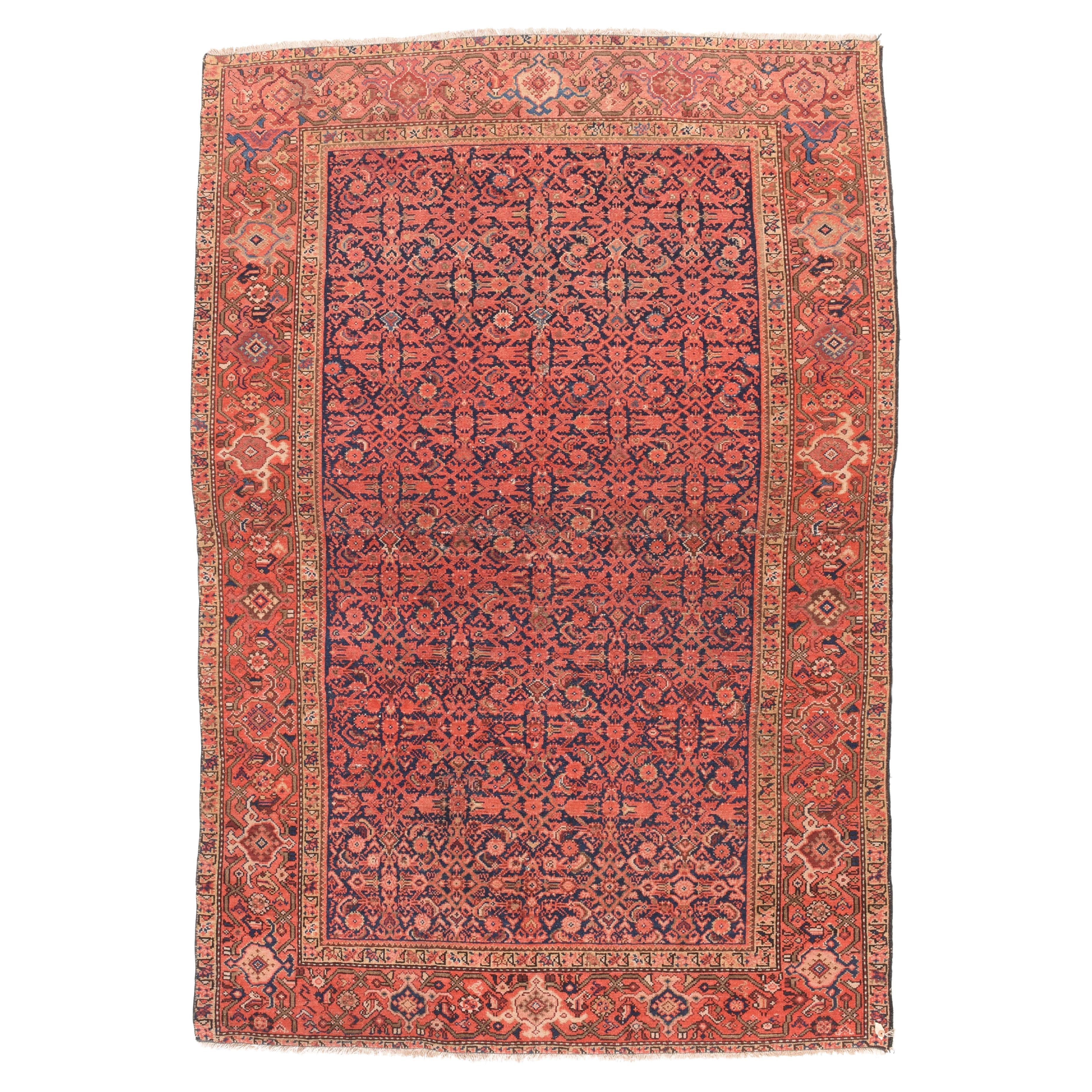 Antique Malayer Rug 5'2'' x 7'11'' For Sale