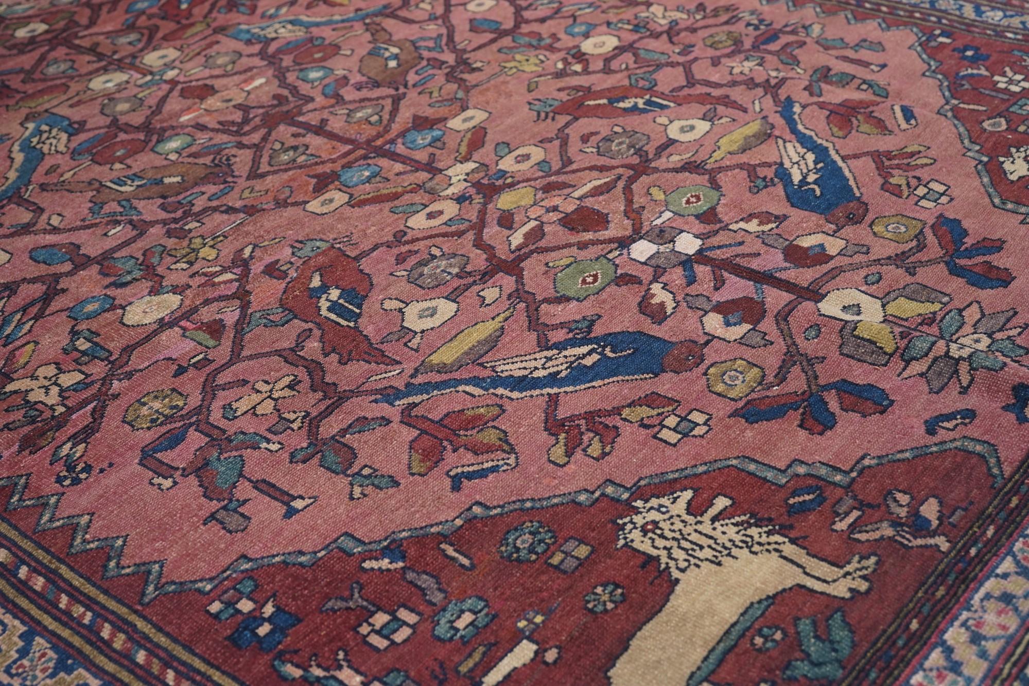 Wool Antique Malayer Rug For Sale