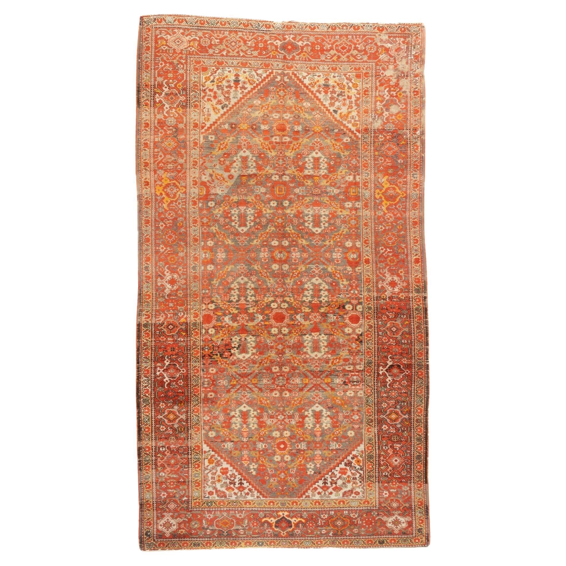 Antique Malayer Rug 5'5'' x 9'10'' For Sale