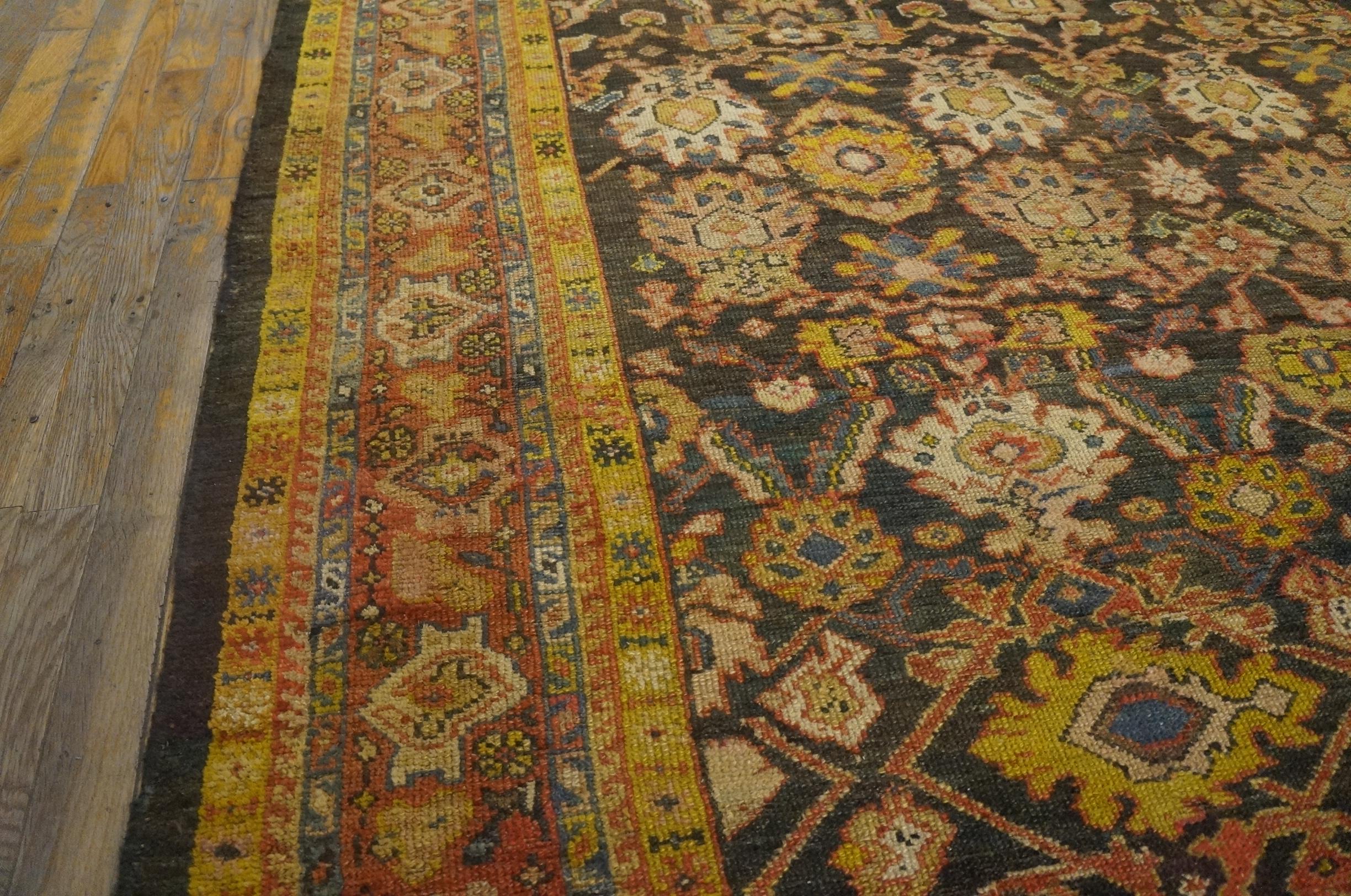 Late 19th Century Persian Malayer Carpet ( 6'2