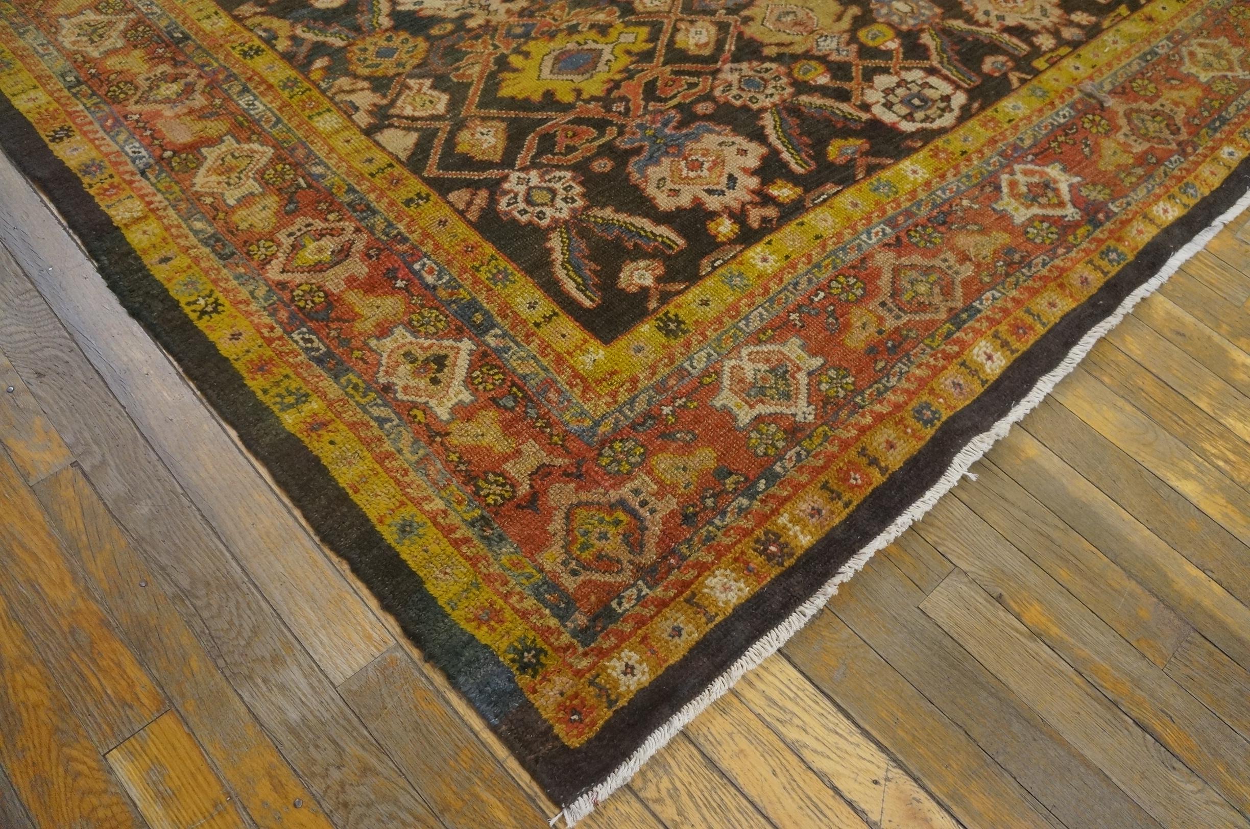 Persischer Malayer-Teppich des späten 19. Jahrhunderts ( 1,82 m x 1,82 m – 188 x 213 cm) im Zustand „Gut“ im Angebot in New York, NY