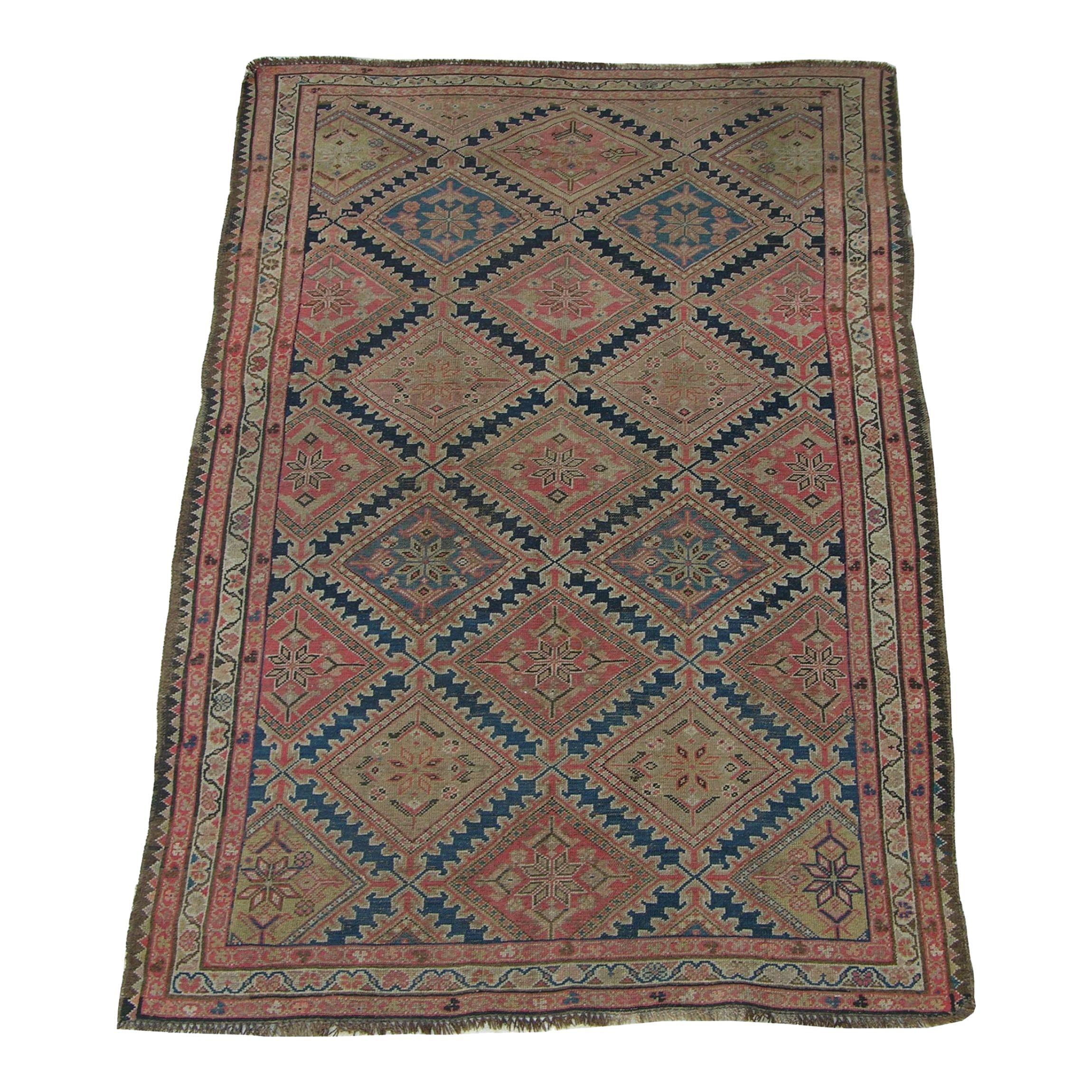 Antique Malayer Rug 6.6x4.2 For Sale