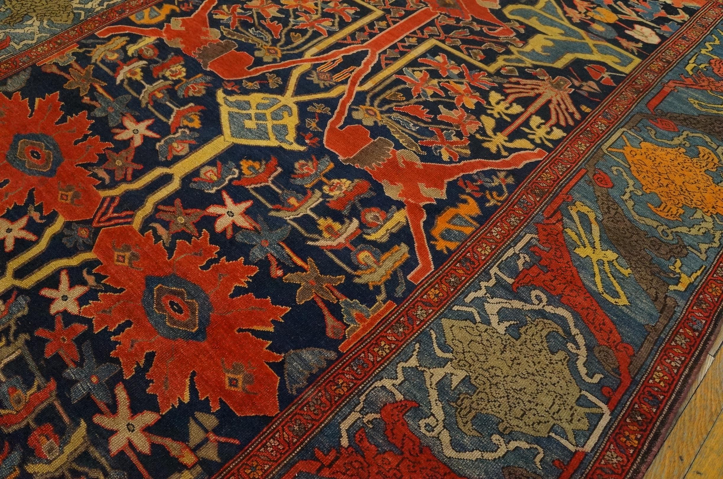 Late 19th Century Persian Malayer Carpet ( 7' x 13'10