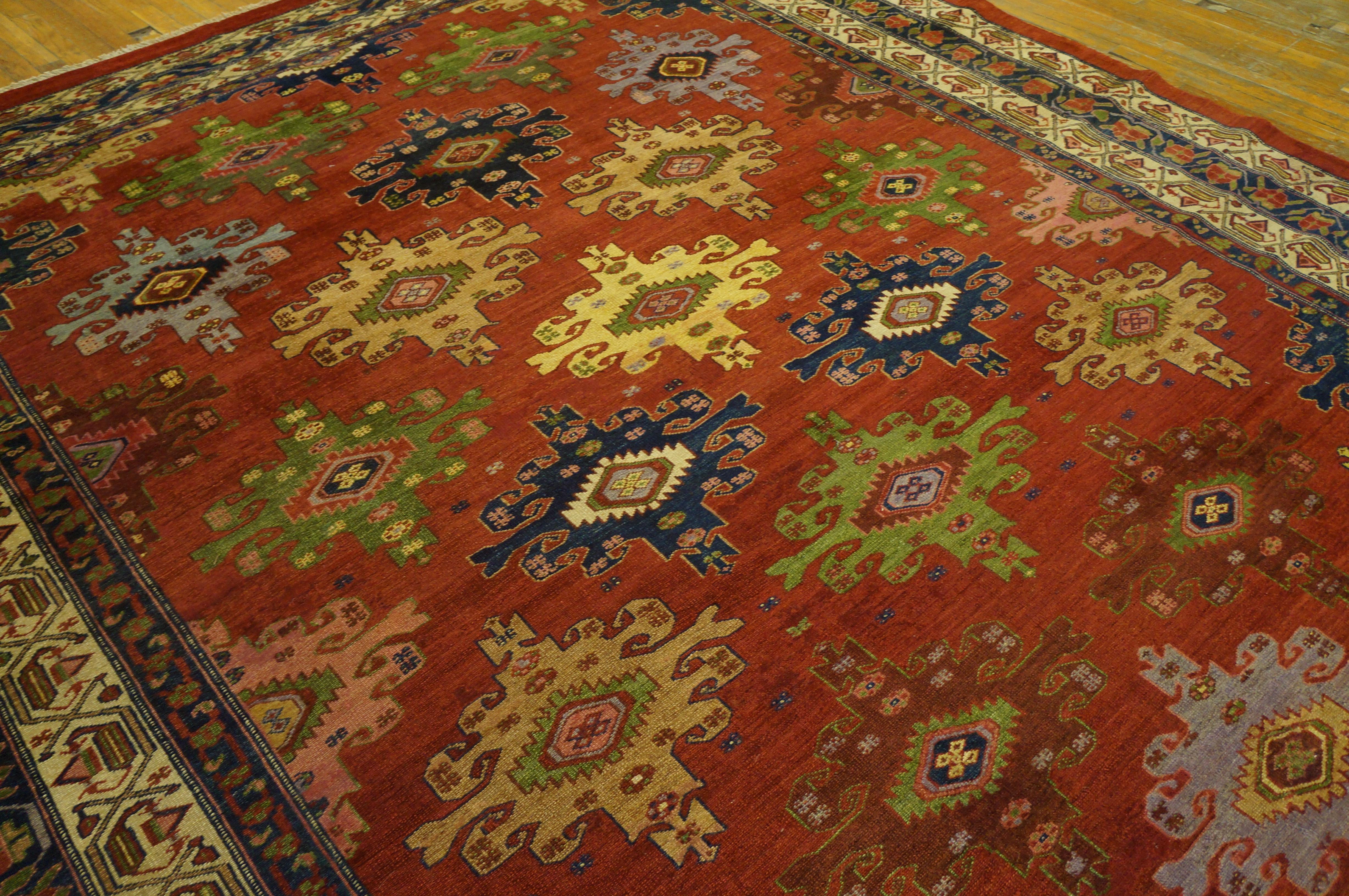 Late 19th Century 19th Century Persian Malayer Carpet ( 9'4