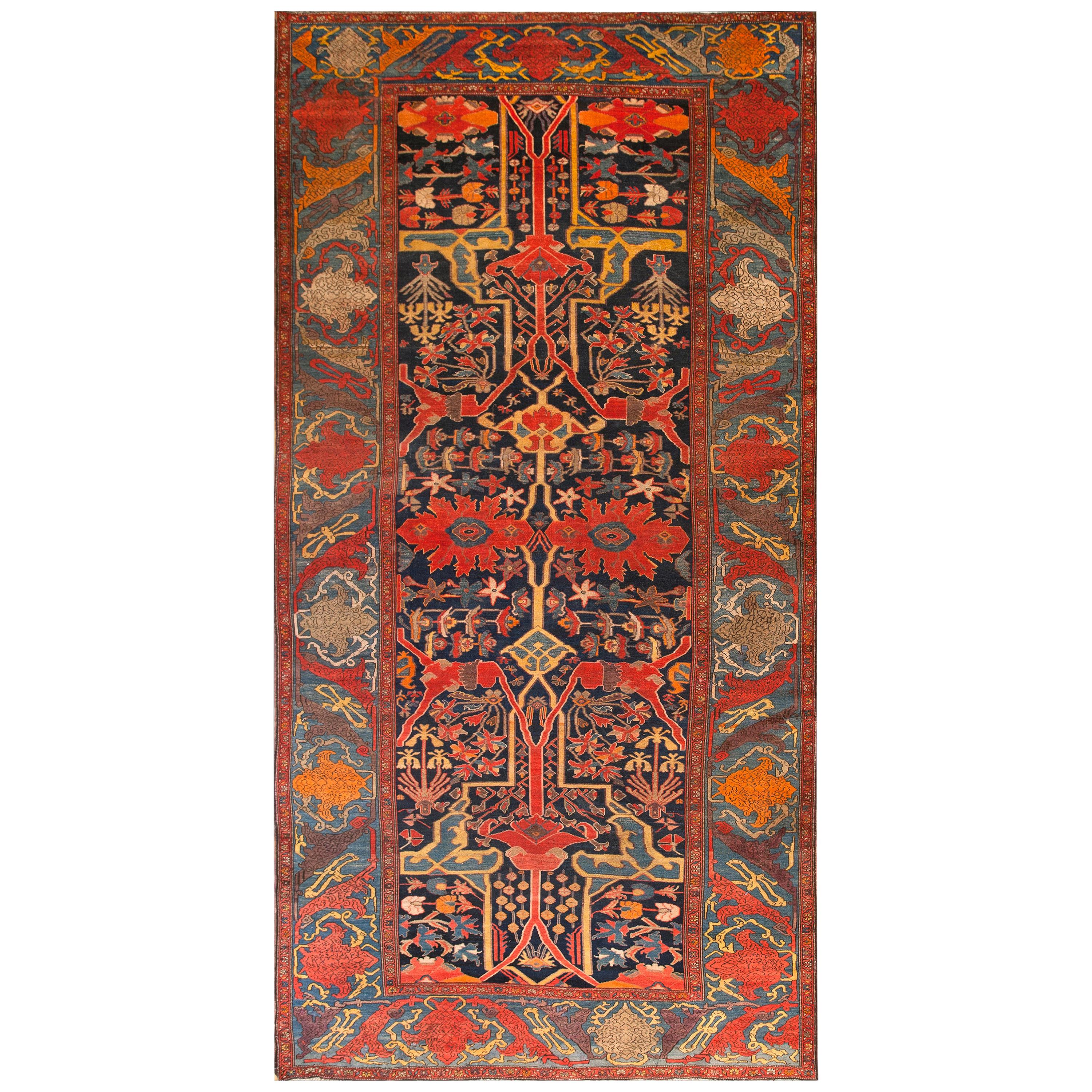 Persischer Malayer-Teppich des späten 19. Jahrhunderts ( 7'' x 13''10 - 214 x 422)