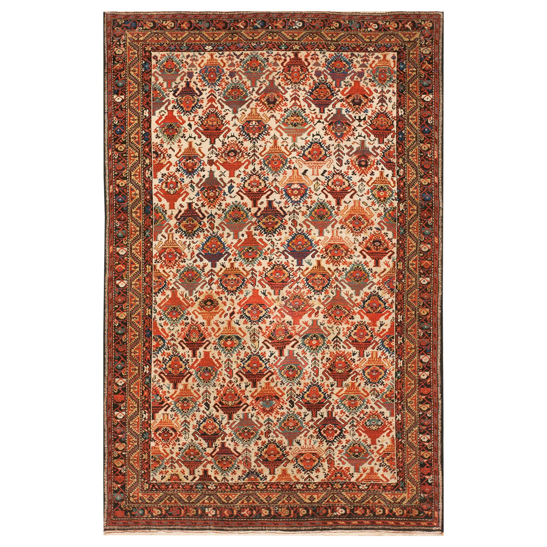 Late 19th Century Persian Malayer Carpet ( 4' X 6'2" - 122 x 188 )