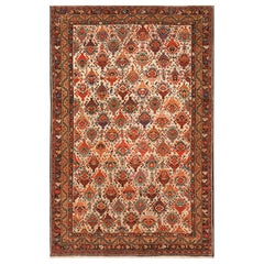 Late 19th Century Persian Malayer Carpet ( 4' X 6'2" - 122 x 188 )