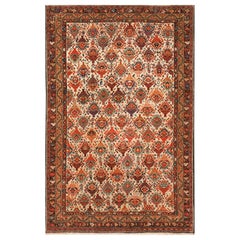Late 19th Century Persian Malayer Carpet ( 4' X 6'2" - 122 x 188 )