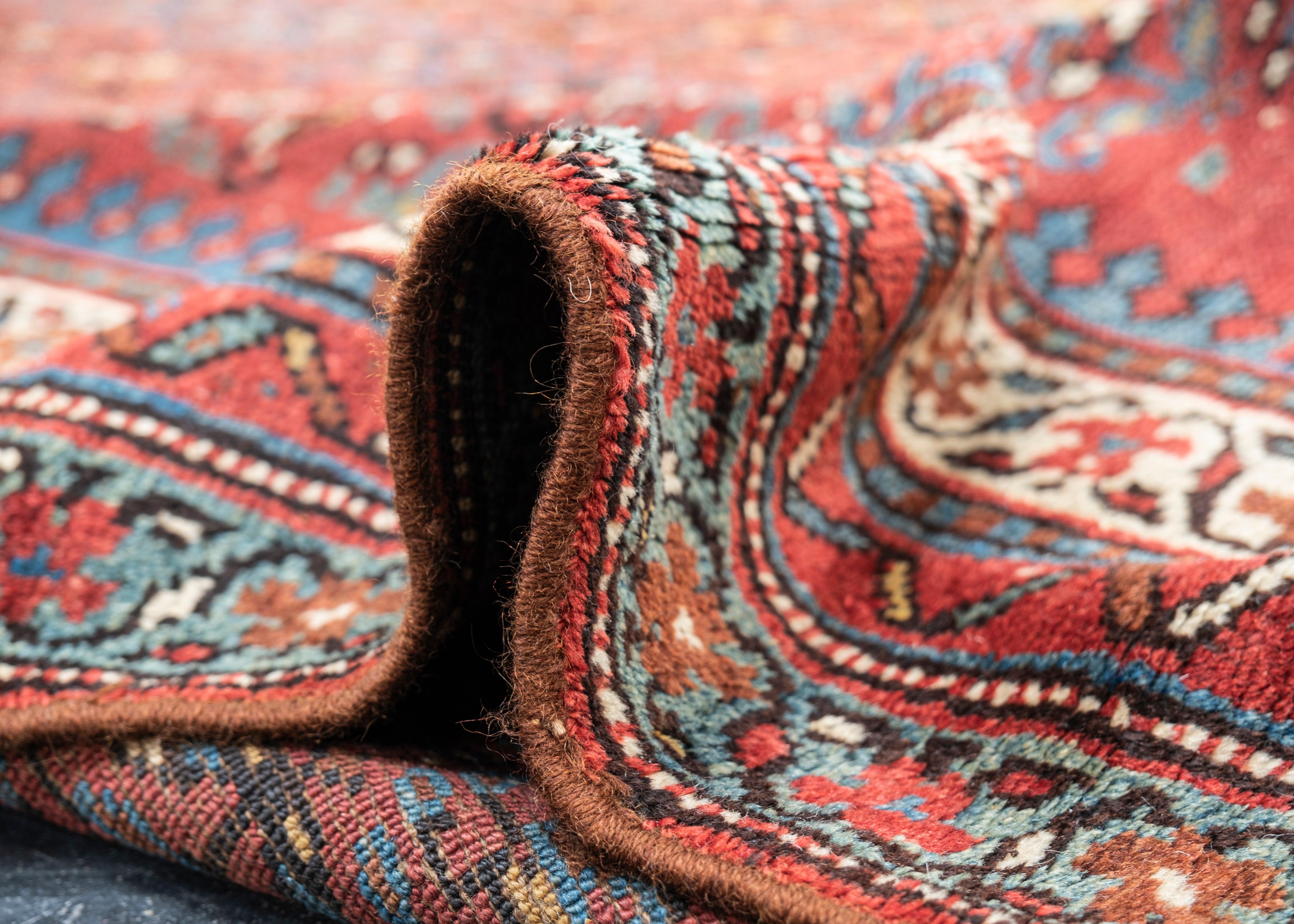 Turkish Antique Malayer Rug Oriental Handmade 5'4