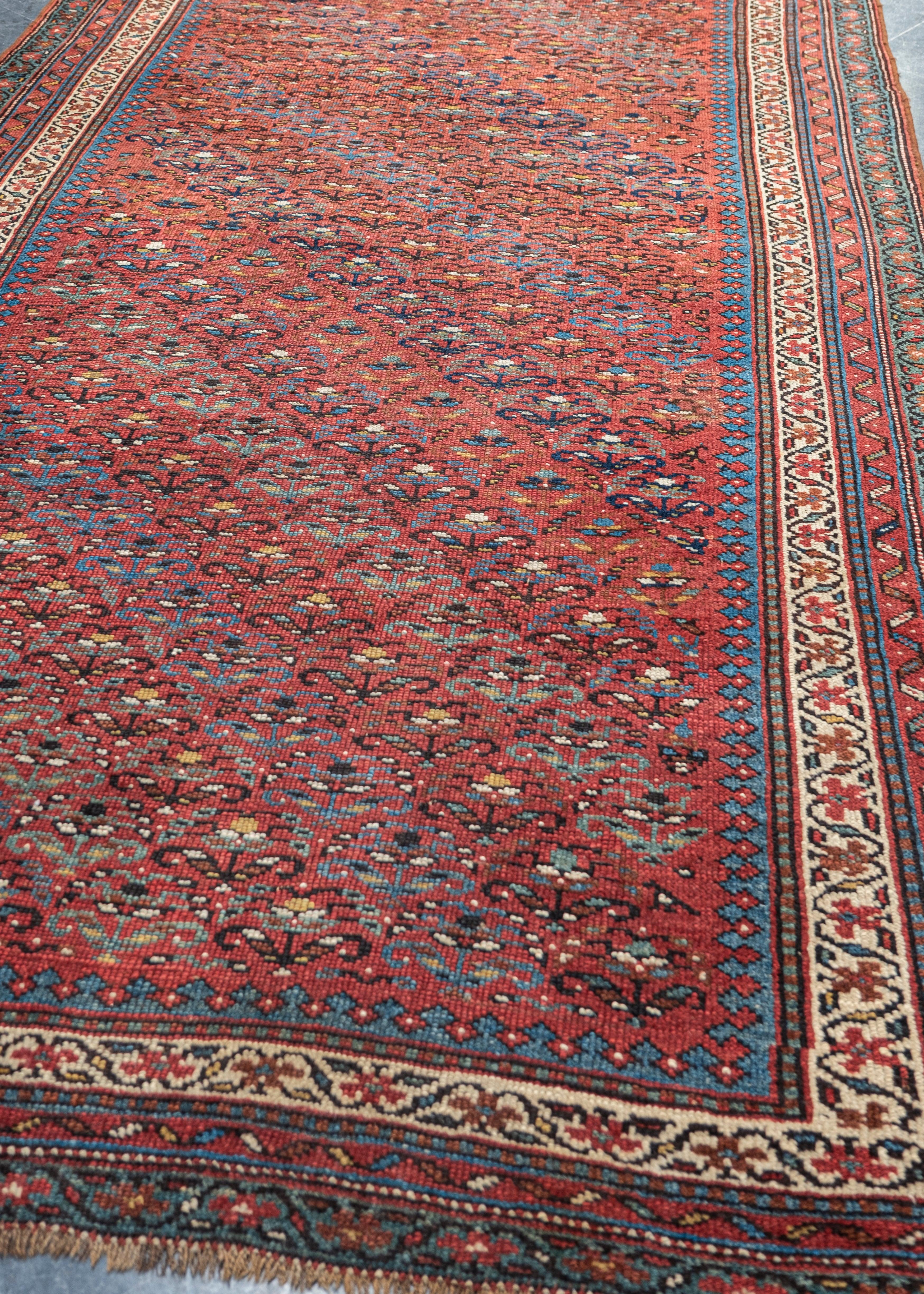 Antique Malayer Rug Oriental Handmade 5'4