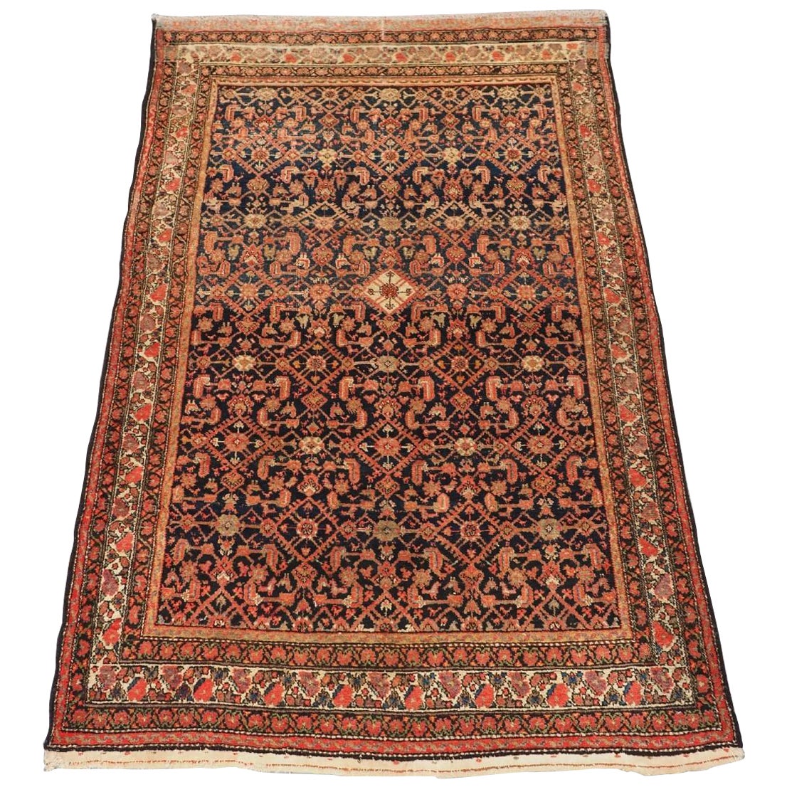 Tapis Malayer ancien avec motif Herati, vers 1900