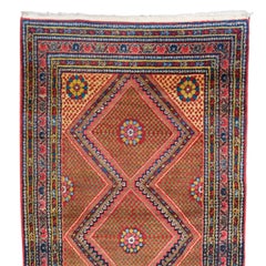 Antique Malayer Runner - 19th Century Malayer Runner, Vintage Runner