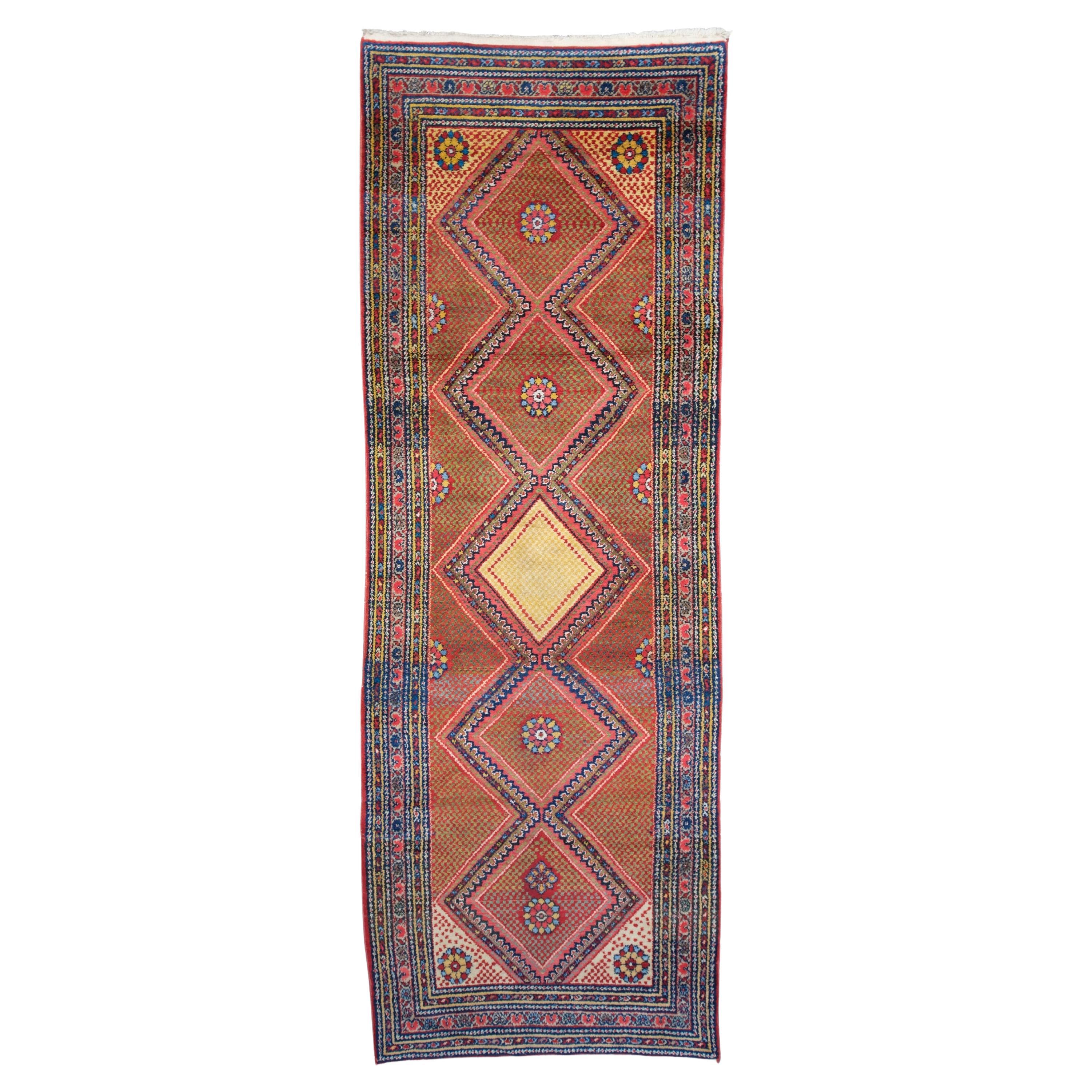 Antique Malayer Runner - 19th Century Malayer Runner, Vintage Runner For Sale