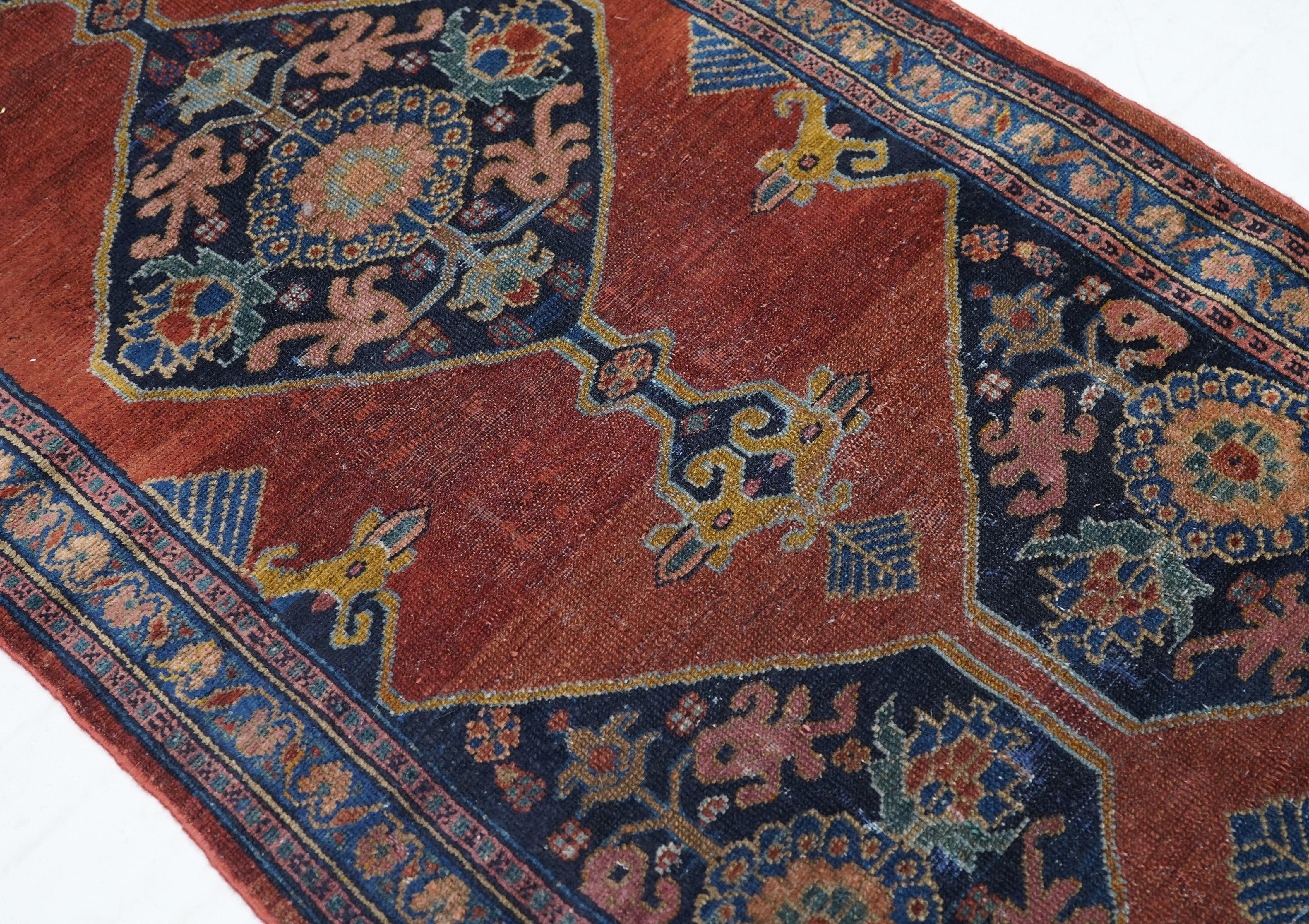 Antiker Malayer-Läufer 2'10'' x 13'0'' (Wolle) im Angebot
