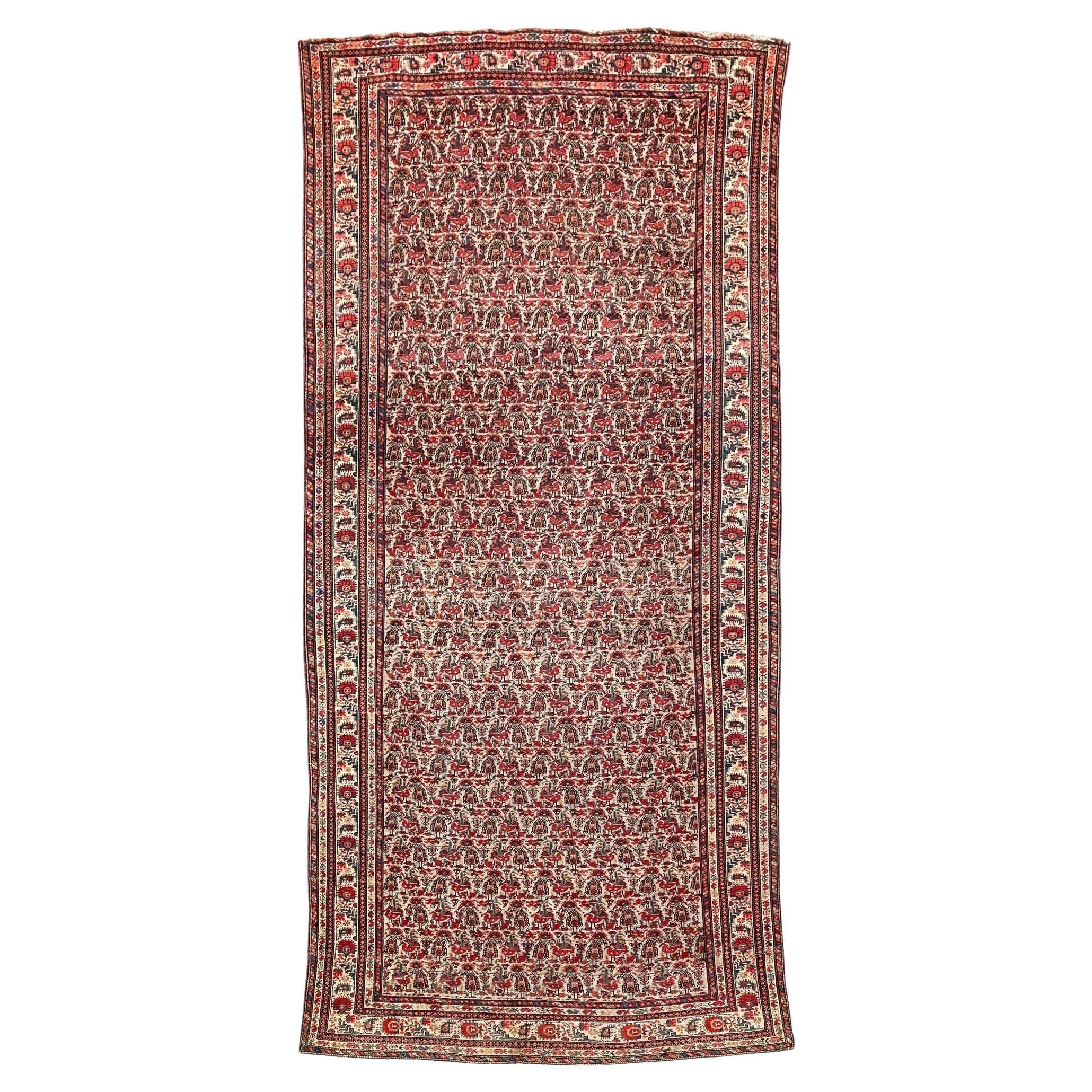 Antique Malayer Runner 2.86m X 1.38m For Sale