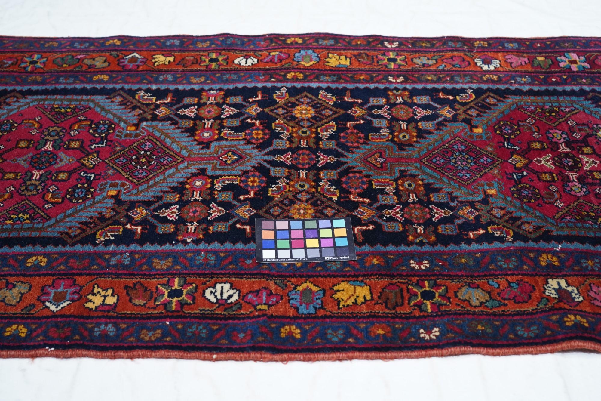 Antique Malayer Runner 3'1'' x 14'8'' For Sale 2