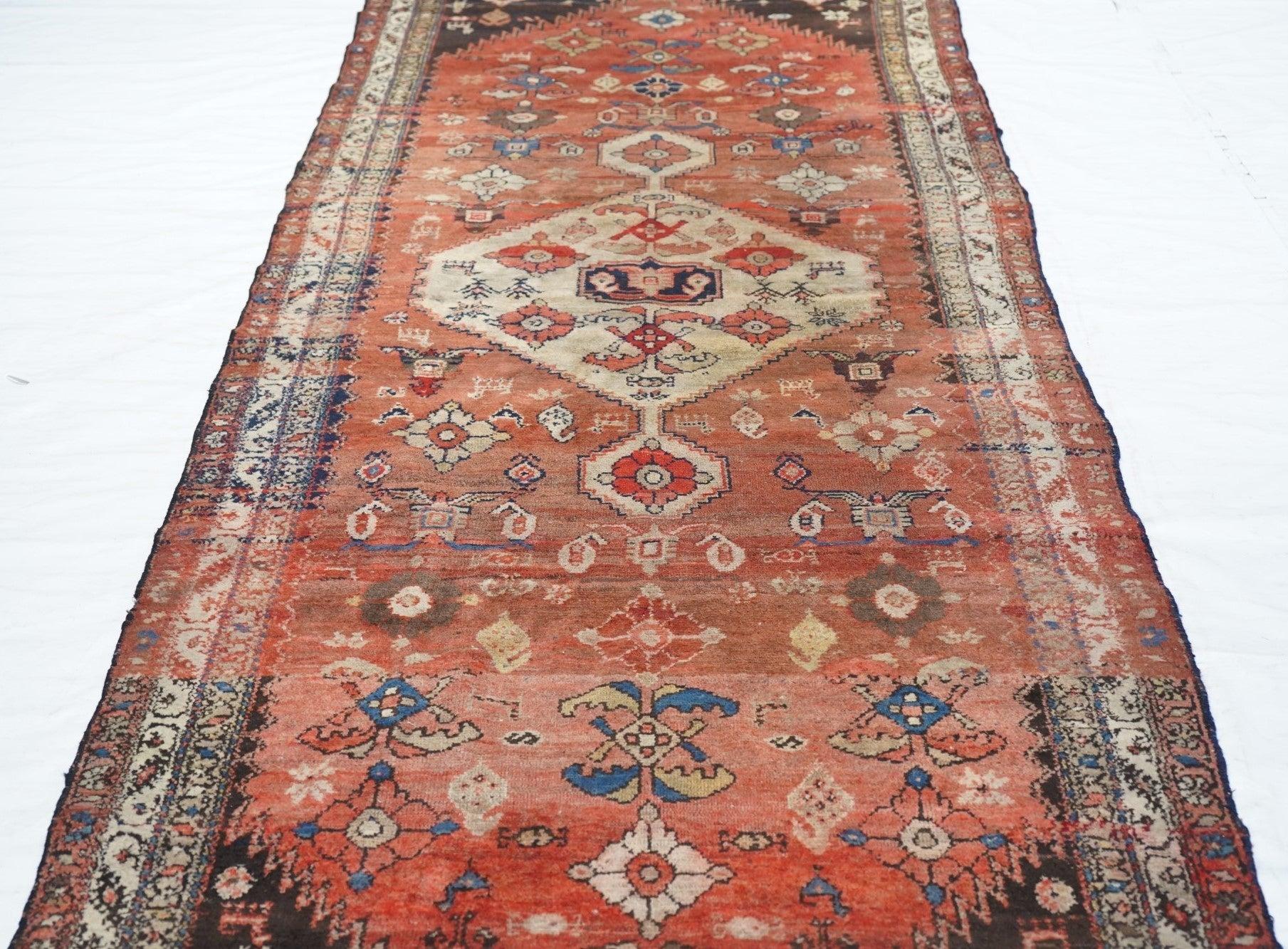 Tapis de couloir Malayer ancien de 3'10'' x 11'0